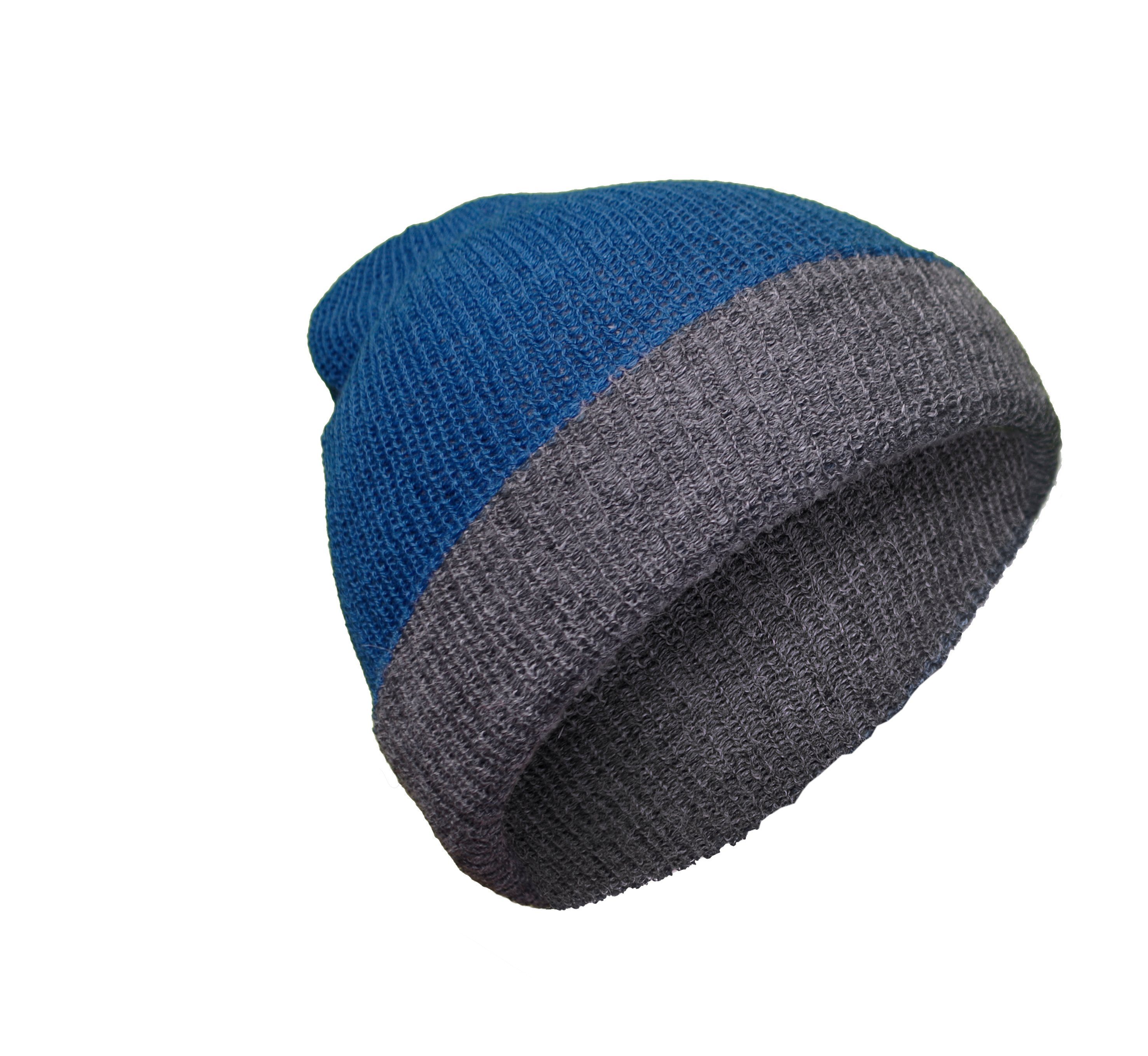 grau Strickmütze Alpaka Mütze Gear 100% blau aus / Posh Alpakawolle Rettolana