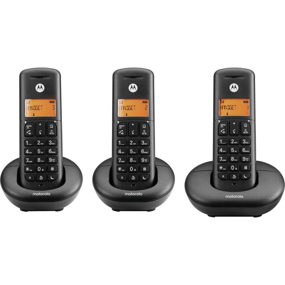 Motorola DECT Phone Schwarz 107E203 Schnurloses DECT-Telefon