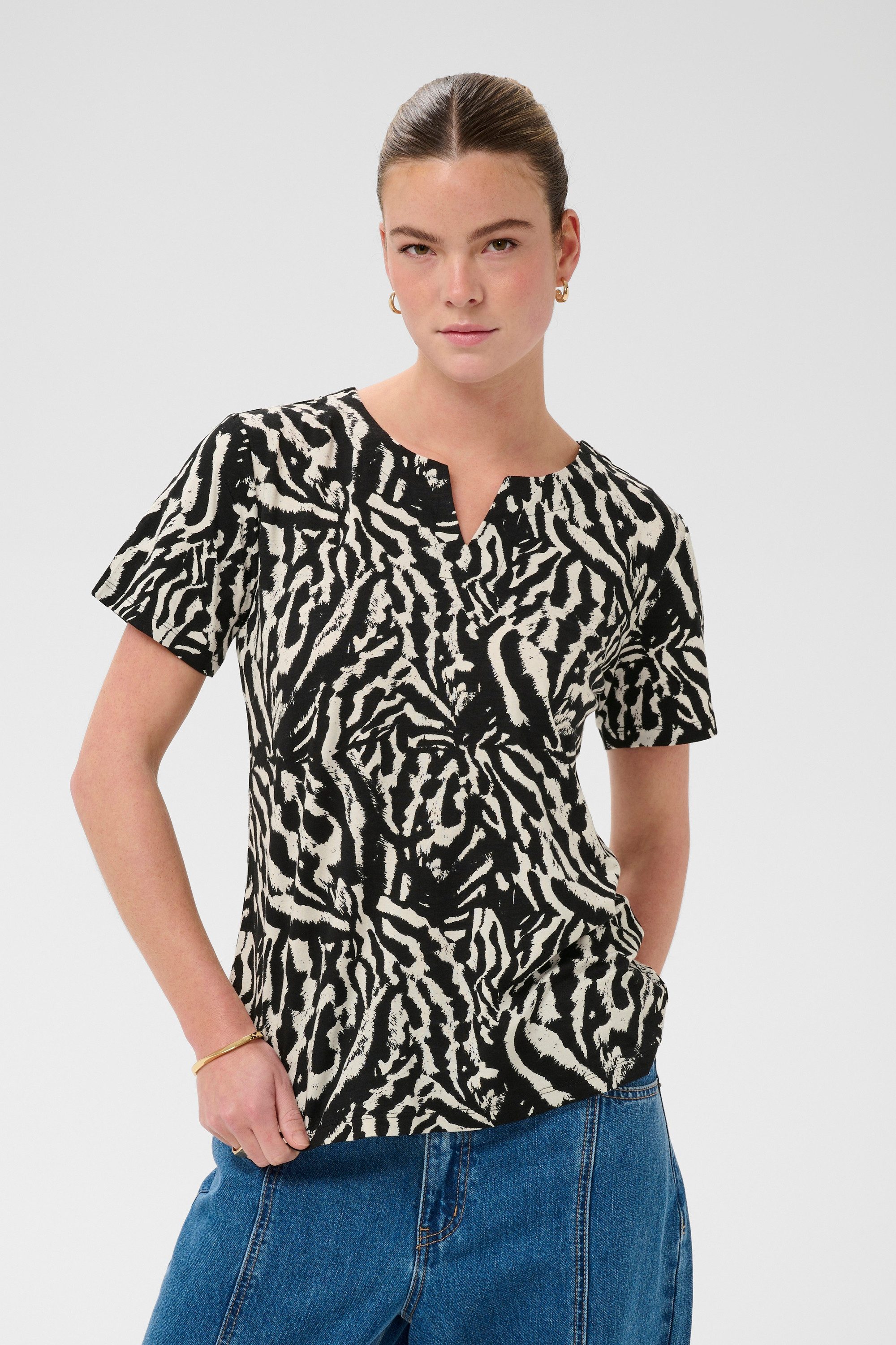 KAFFE T-Shirt T-Shirt kurzarm KAbella