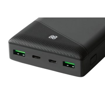 Deltaco Mobility Powerbank PB-C1002 MICRO- MINI- USB MICROSD 30000 mAh 12 V Laptop-Ladegerät (inkl. 5 Jahre Herstellergarantie)