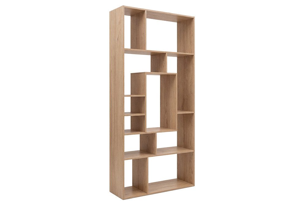 riess-ambiente Bücherregal CUBUS 180cm natur - Mangoholz, Handarbeit, cream finish, elf Fächer, Einzelartikel 1-tlg., Ablage mit Fachsystem - ideal für Wohn- und Schlafzimmer oder Flur