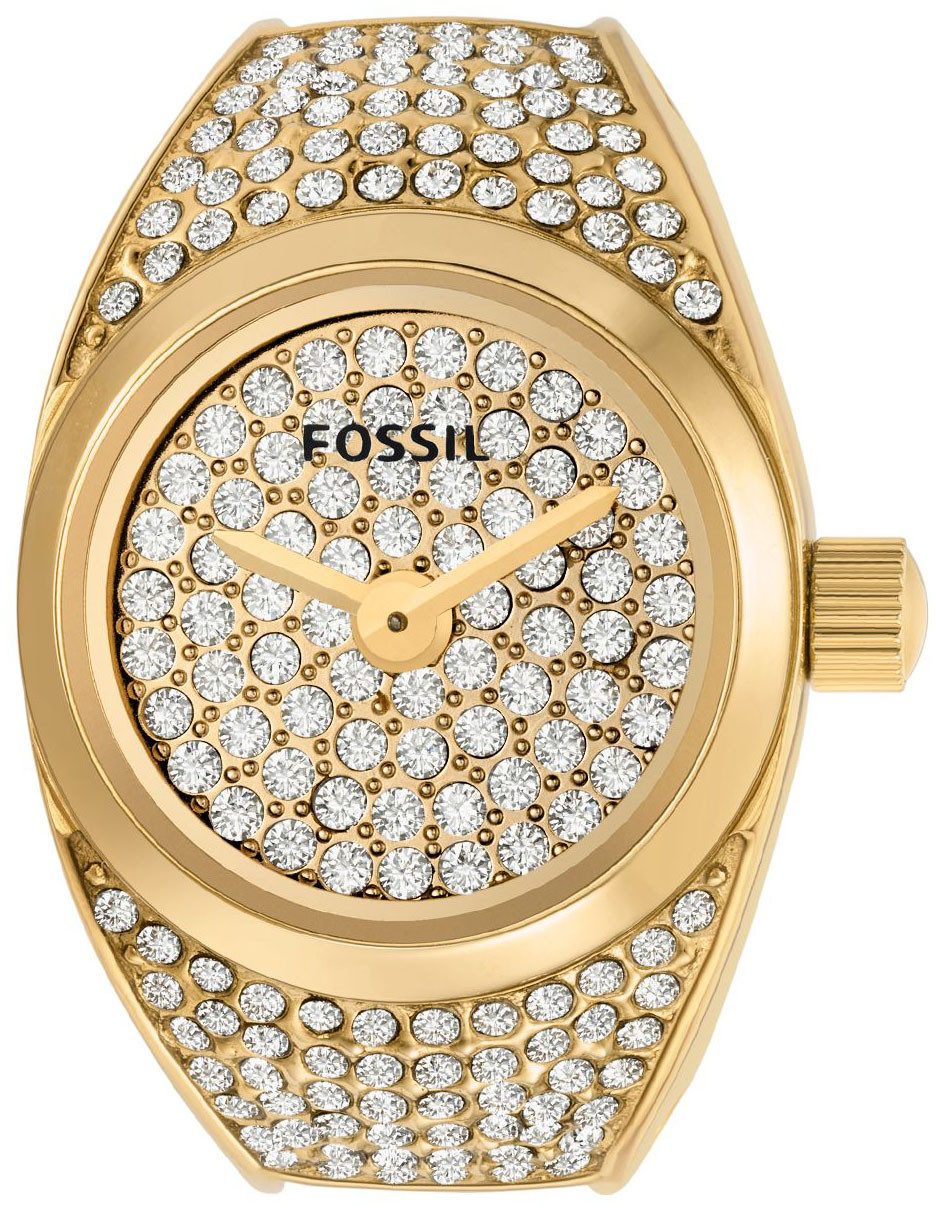 Fossil Quarzuhr WATCH RING ES5392, Quarzuhr, Armbanduhr, Damen, Glassteine, günstig online kaufen