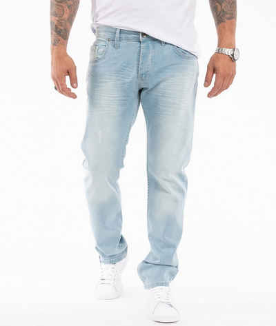 Rock Creek Regular-fit-Jeans Herren Jeans Stonewashed Hellblau RC-331