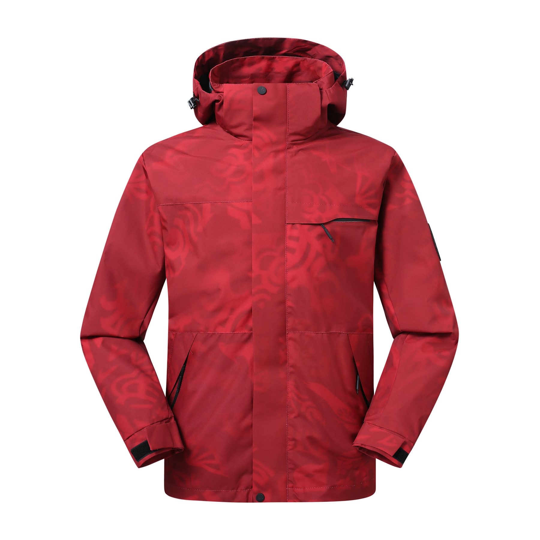 YOUTHUP 3-in-1-Funktionsjacke Übergangsjacke mit Kapuze Herrenjacke