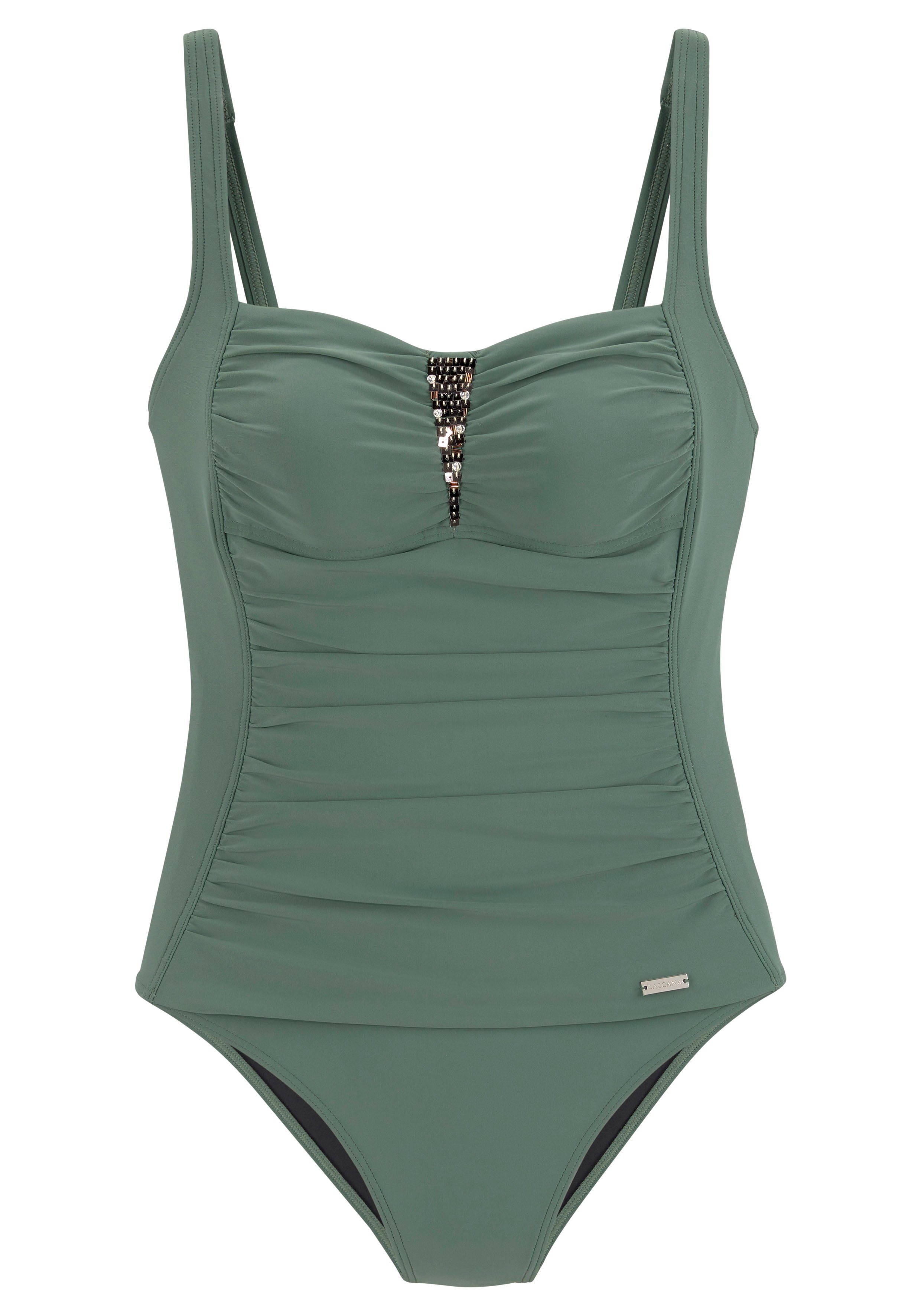 LASCANA Badeanzug mit Pailletten besetzt günstig online kaufen