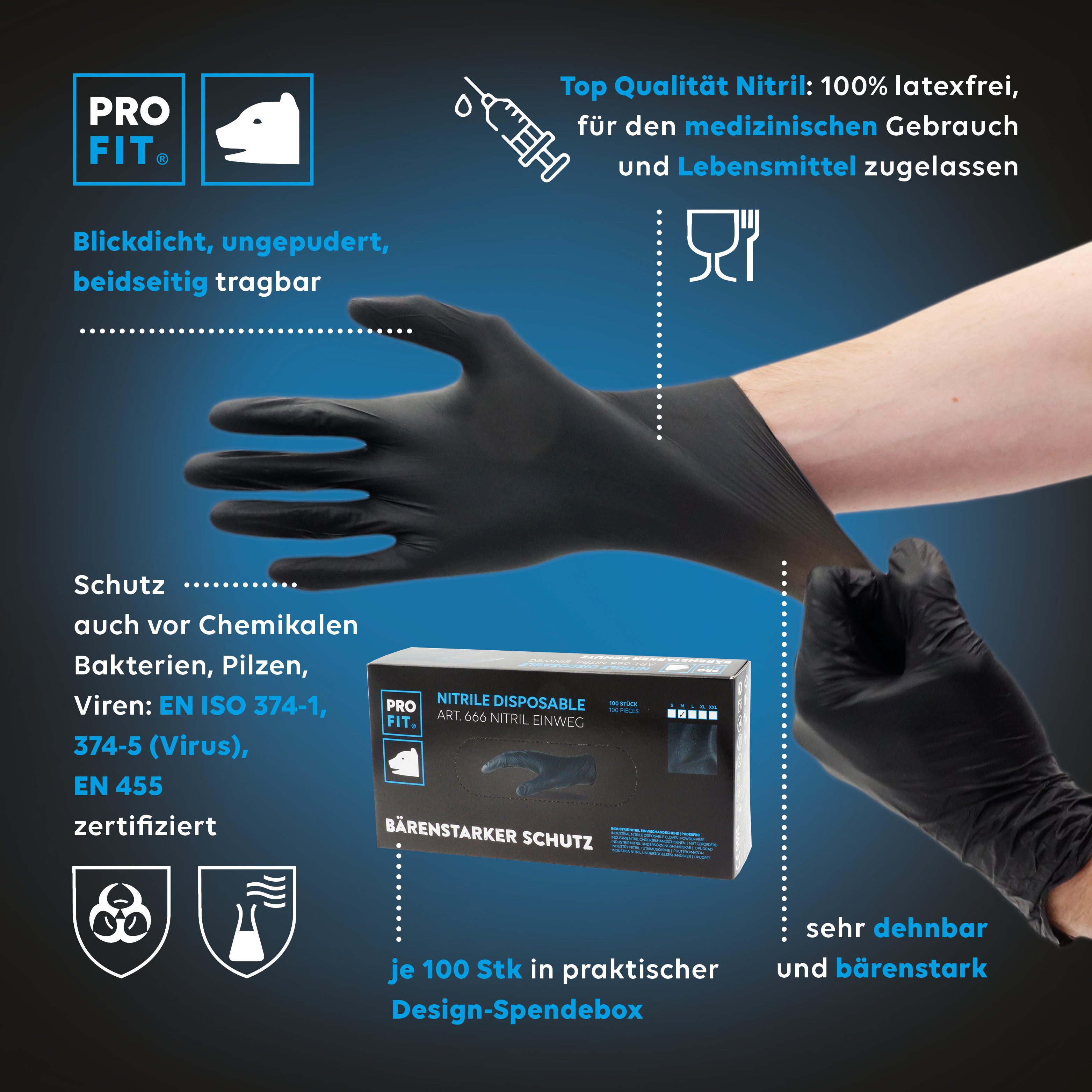 PRO FIT by Fitzner Einweghandschuhe aus günstig online kaufen