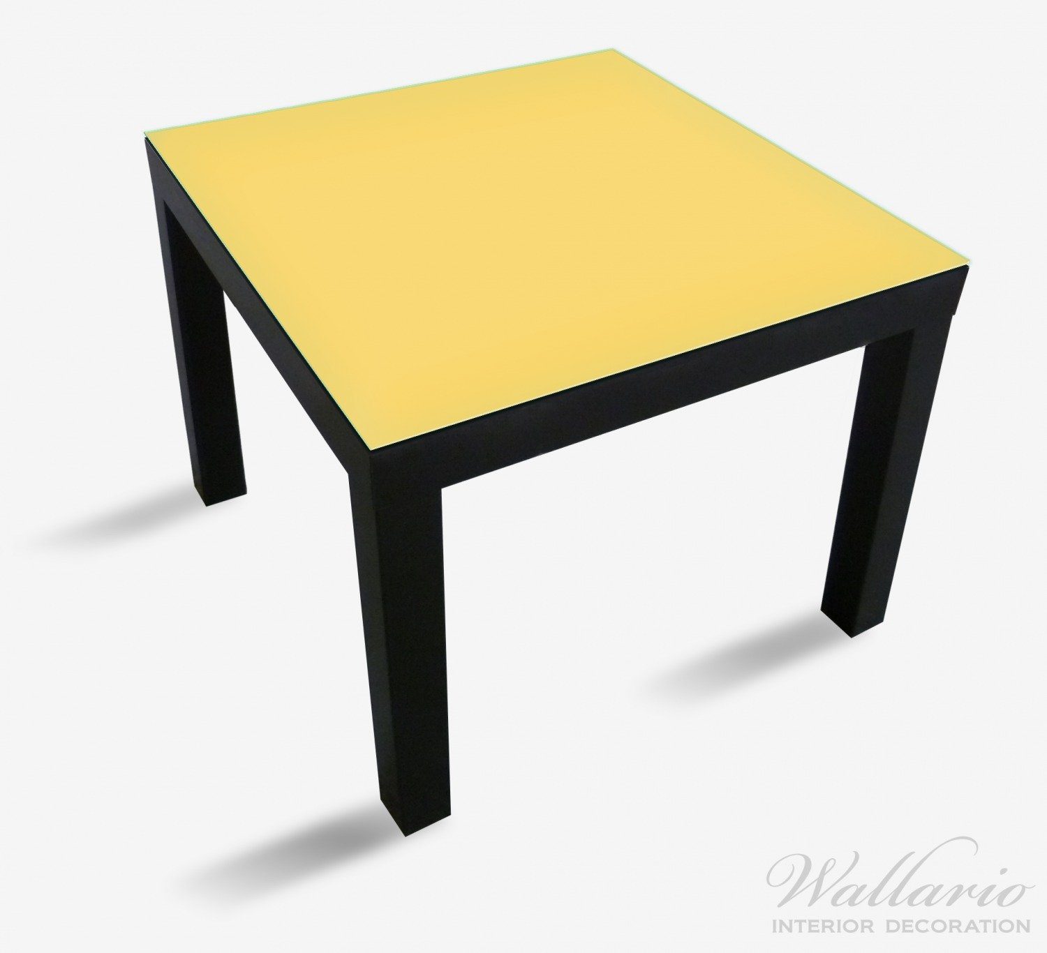 Tisch Tischplatte für Lack (1 Pastellgelb Ikea geeignet St), Wallario