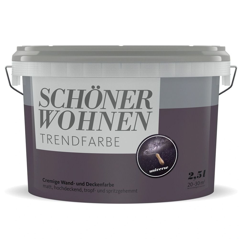 SCHÖNER WOHNEN FARBE Wandfarbe SW Trend Wandfarbe matt 2,5L Universe 4544