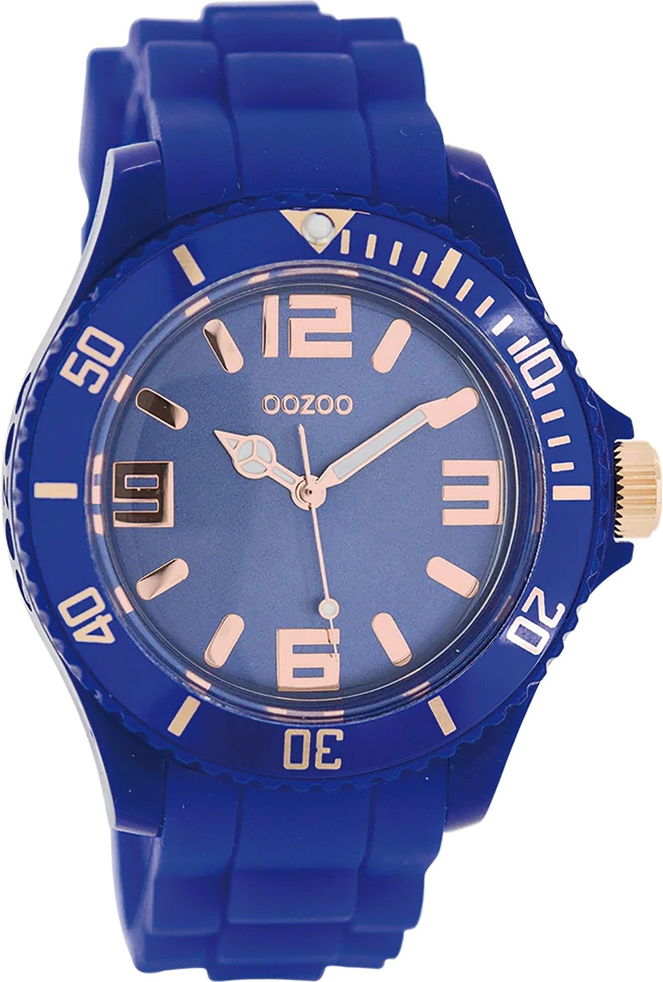 Quarzuhr Oozoo Damen Armbanduhr blau Analog