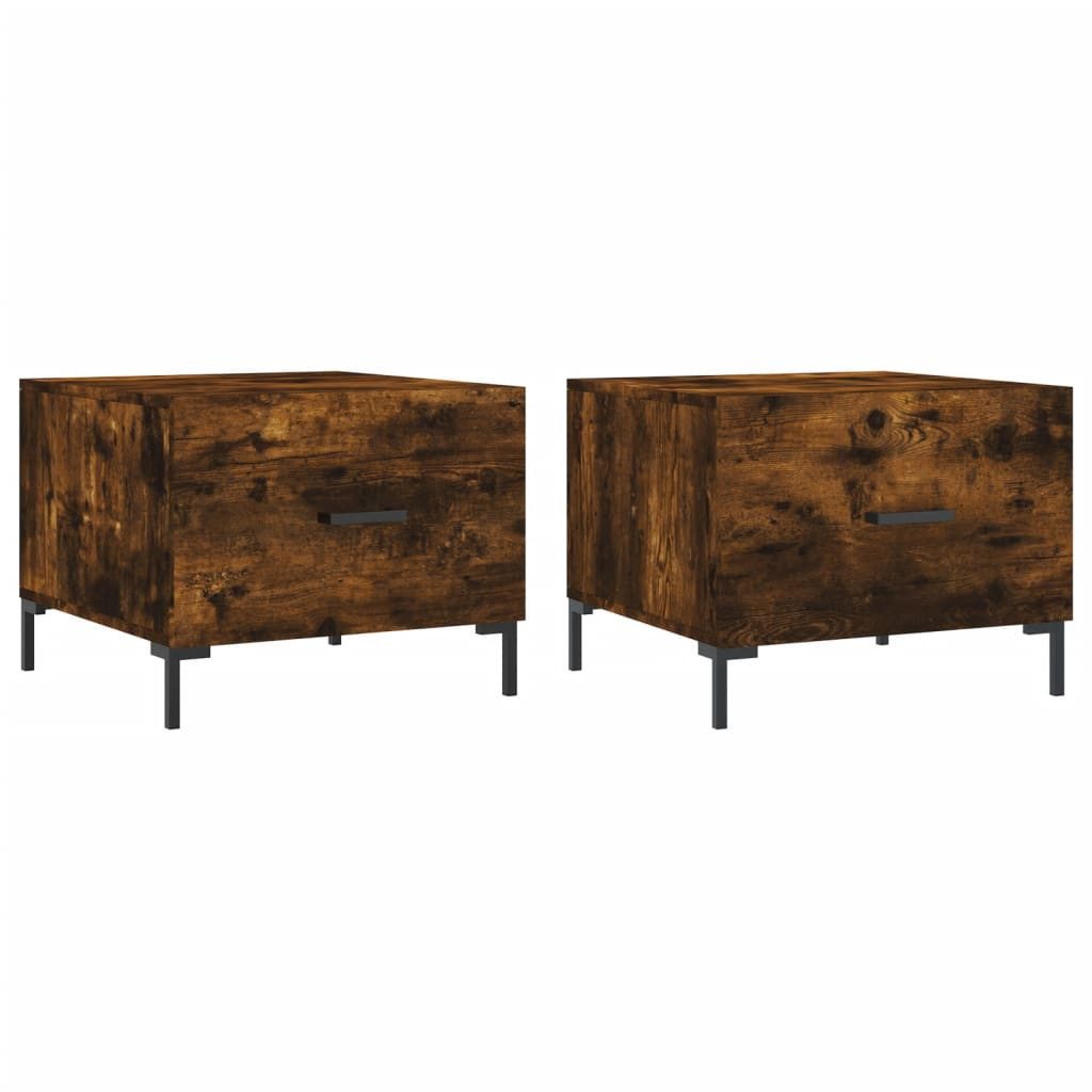 vidaXL Couchtisch Couchtische 2 Stk. Räuchereiche günstig online kaufen