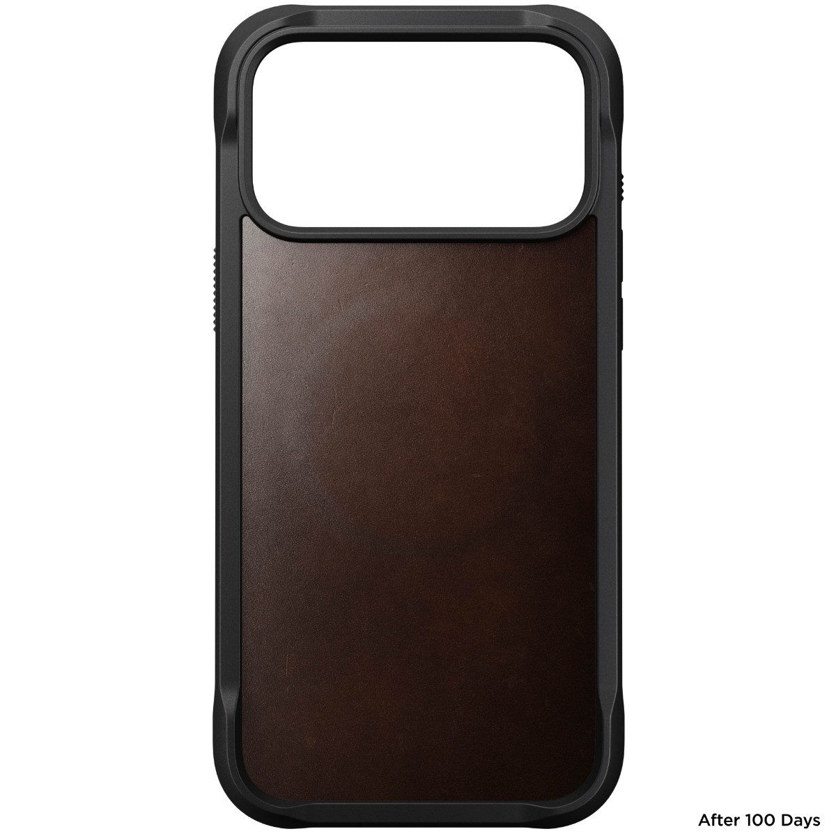 Nomad Smartphone-Hülle Rugged Leather Case, für iPhone 17 Pro Max, Rustikales Braun Horween