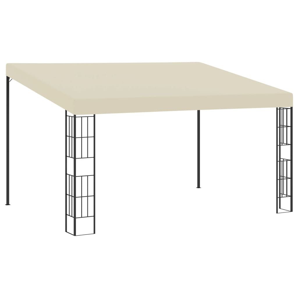 vidaXL Partyzelt Wand-Pavillon 3x4 m Creme Stoff
