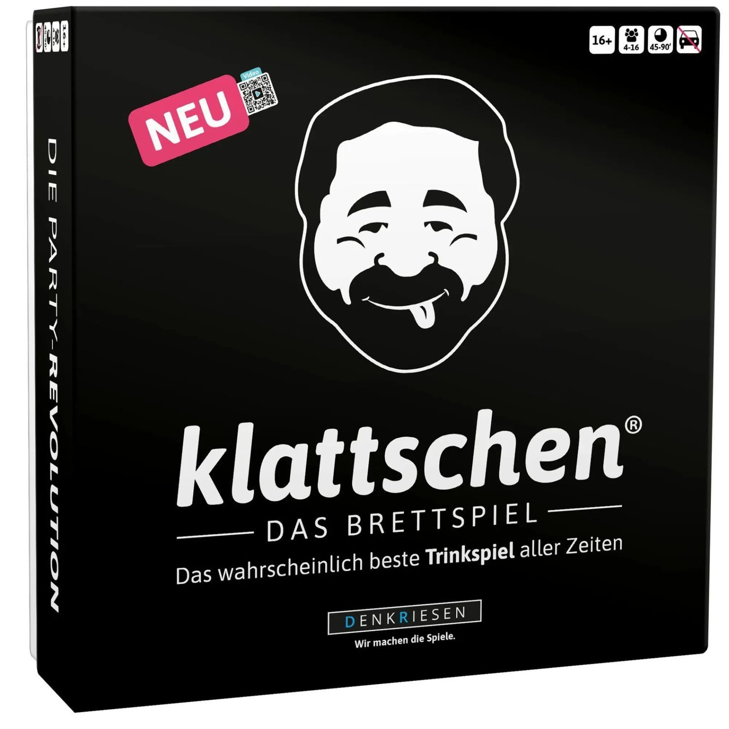 Denkriesen Spiel klattschen® - Trinkspiel - DAS BRETTSPIEL - Das wahrscheinlich...