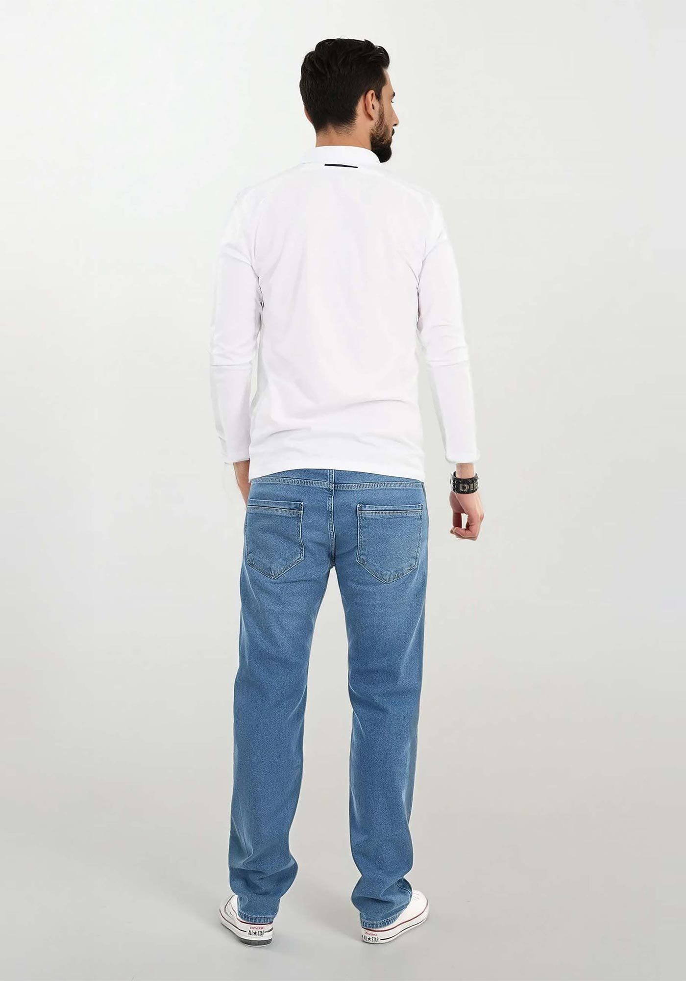 Alessandro Salvarini Comfort-fit-Jeans A.Salvarini Designer Herren Jeans Hose Basic Jeanshose – Bild 4 von 5