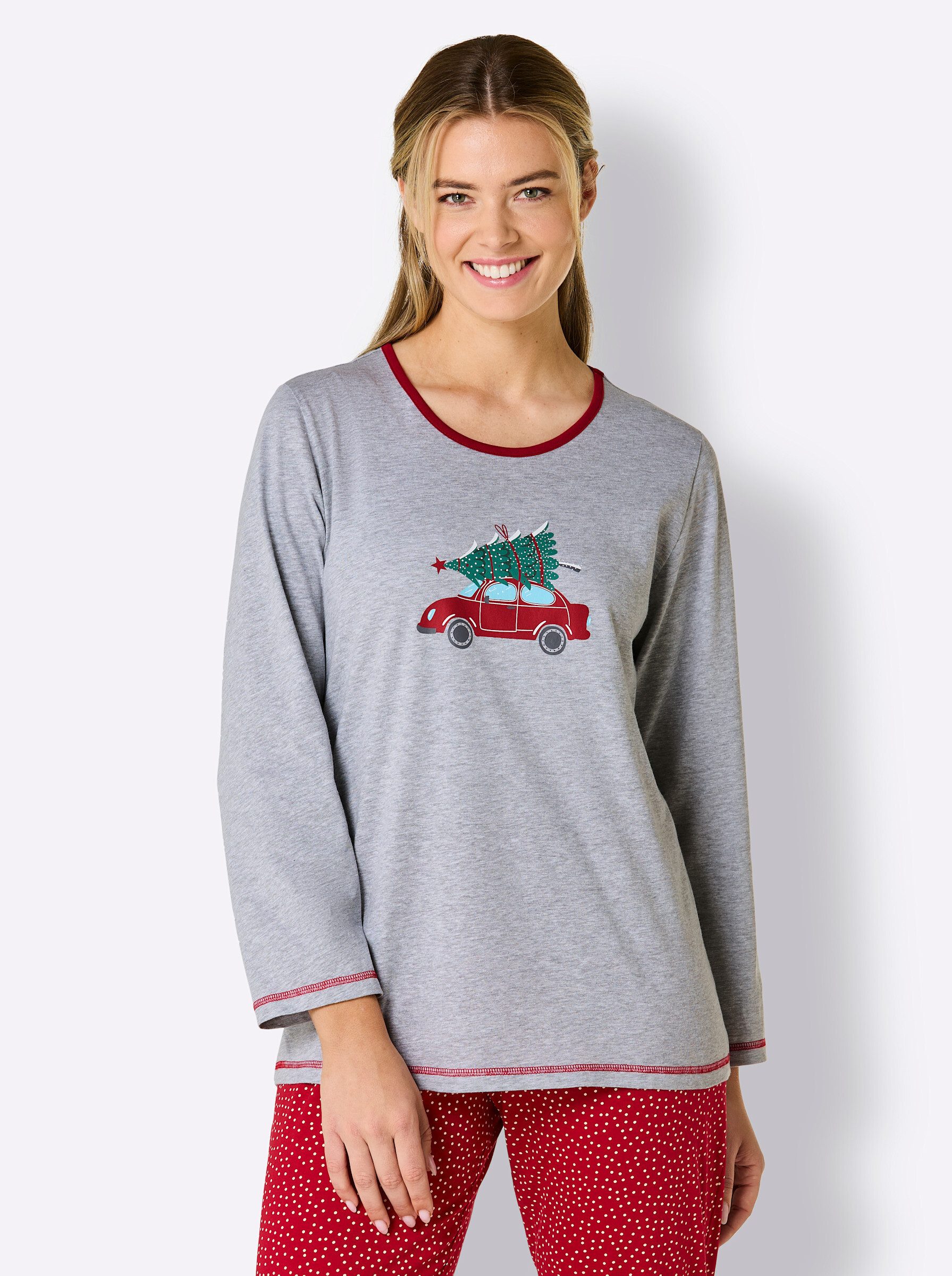 comtessa Schlafanzug Schlafanzug-Shirt Langarm