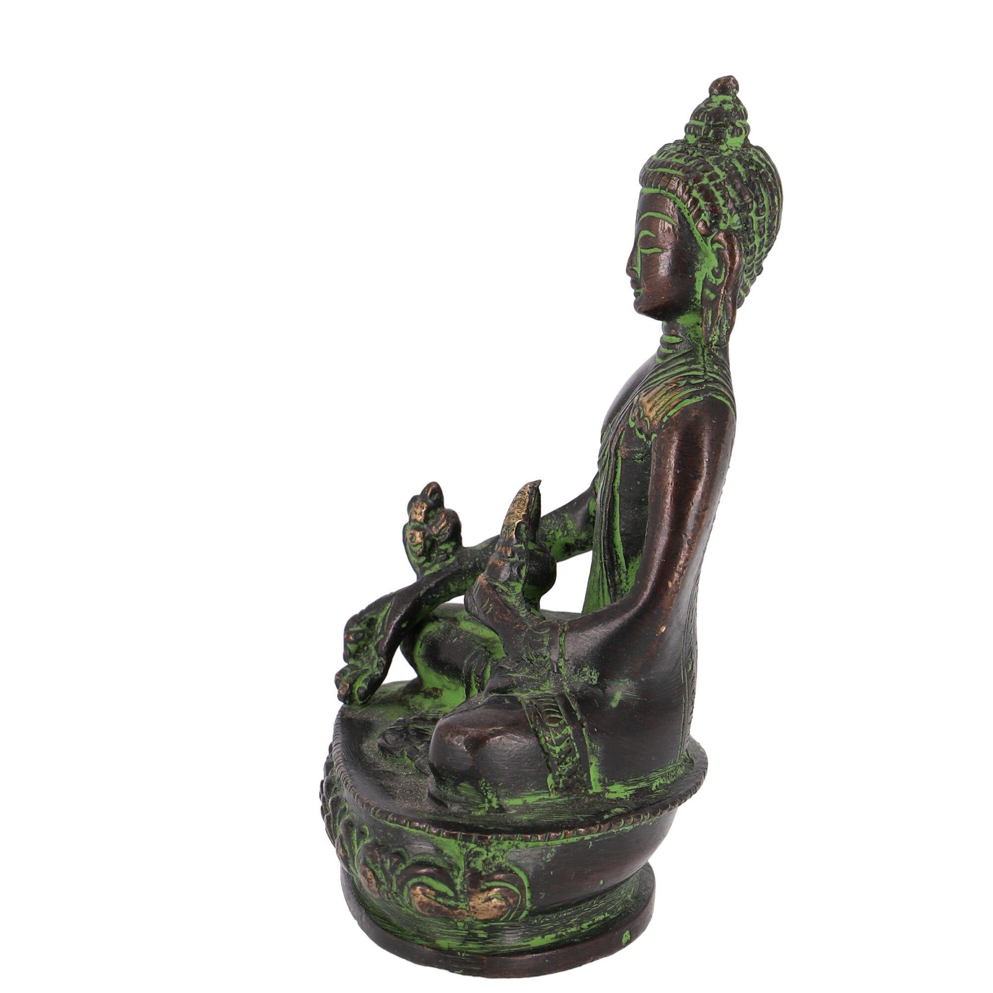 Buddhafigur Messing cm.. aus Buddha Buddha Statue Guru-Shop 11 Medizin