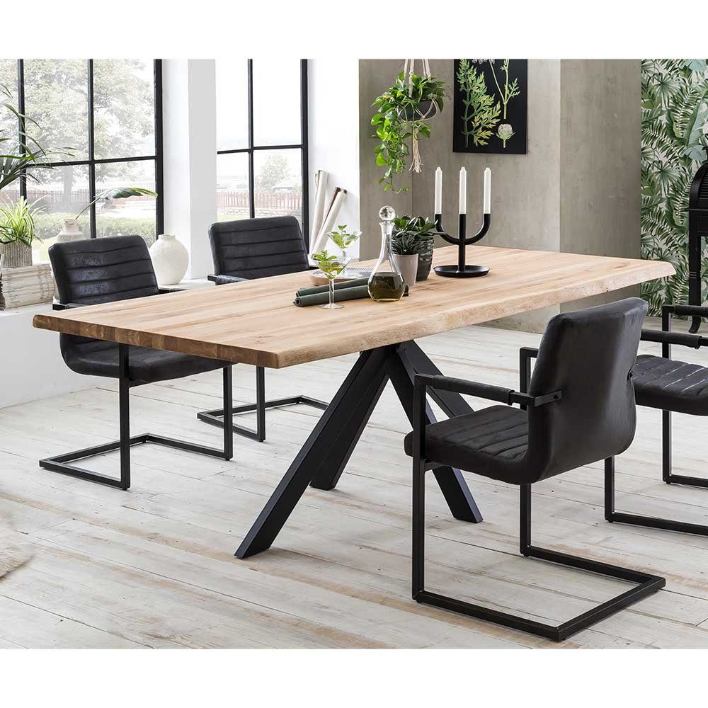 Pharao24 Baumkantentisch Figura, aus Massivholz