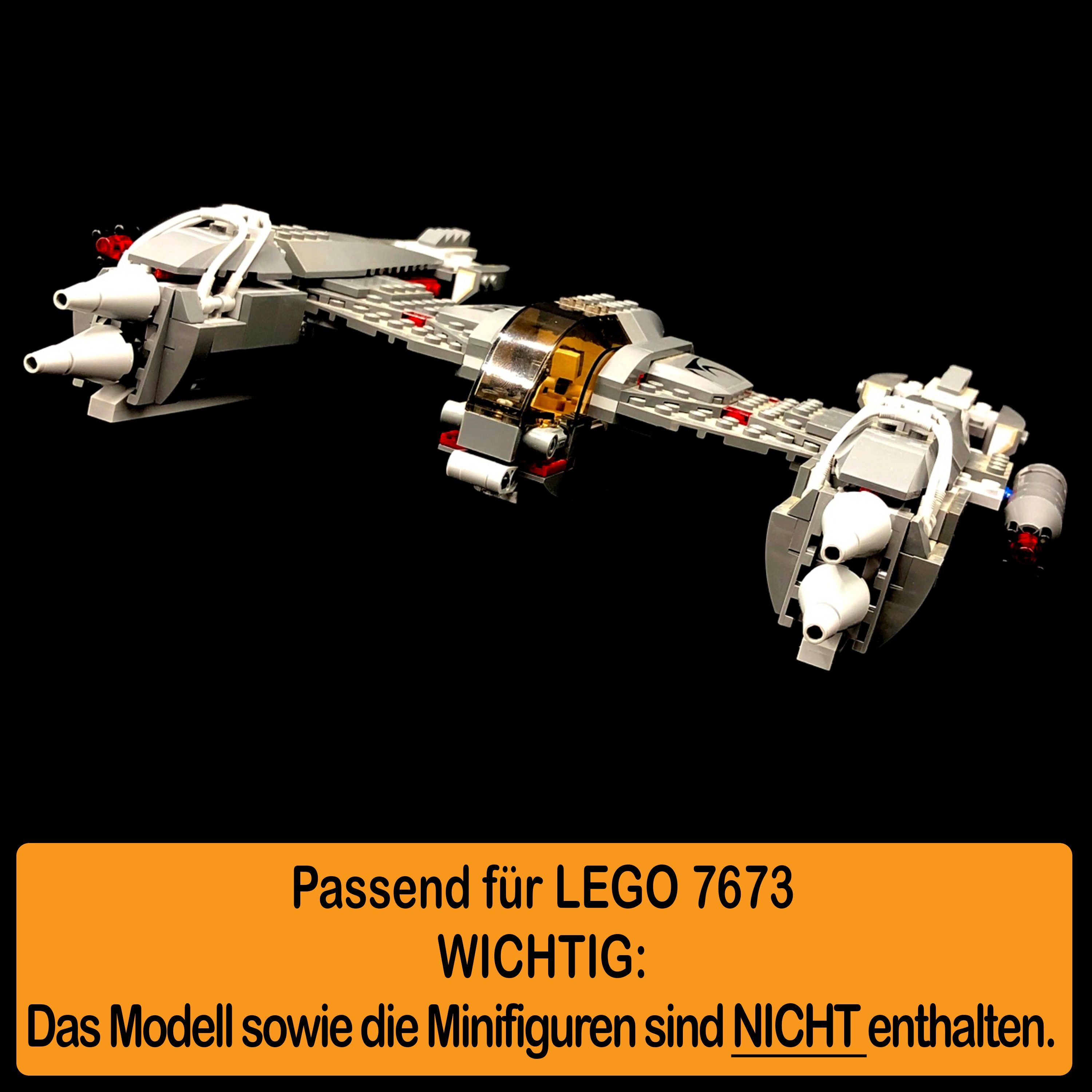 AREA17 Standfuß Acryl Display Stand für zum (verschiedene selbst 7673 Germany zusammenbauen), Positionen einstellbar, Winkel in Magna 100% und Made LEGO Starfighter Guard