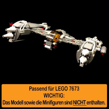 AREA17 Standfuß Acryl Display Stand für LEGO 7673 Magna Guard Starfighter (verschiedene Winkel und Positionen einstellbar, zum selbst zusammenbauen), 100% Made in Germany