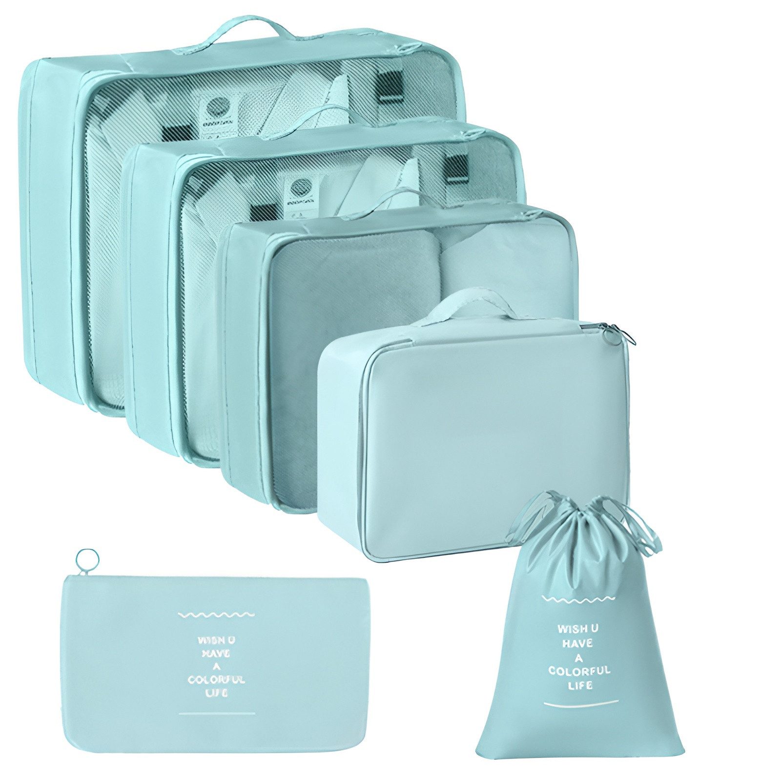 HoyoLee Handels GmbH Kofferorganizer Mehrteiliges Reise-Packset zum Ordnen und Verpacken von Kleidung (6-tlg)