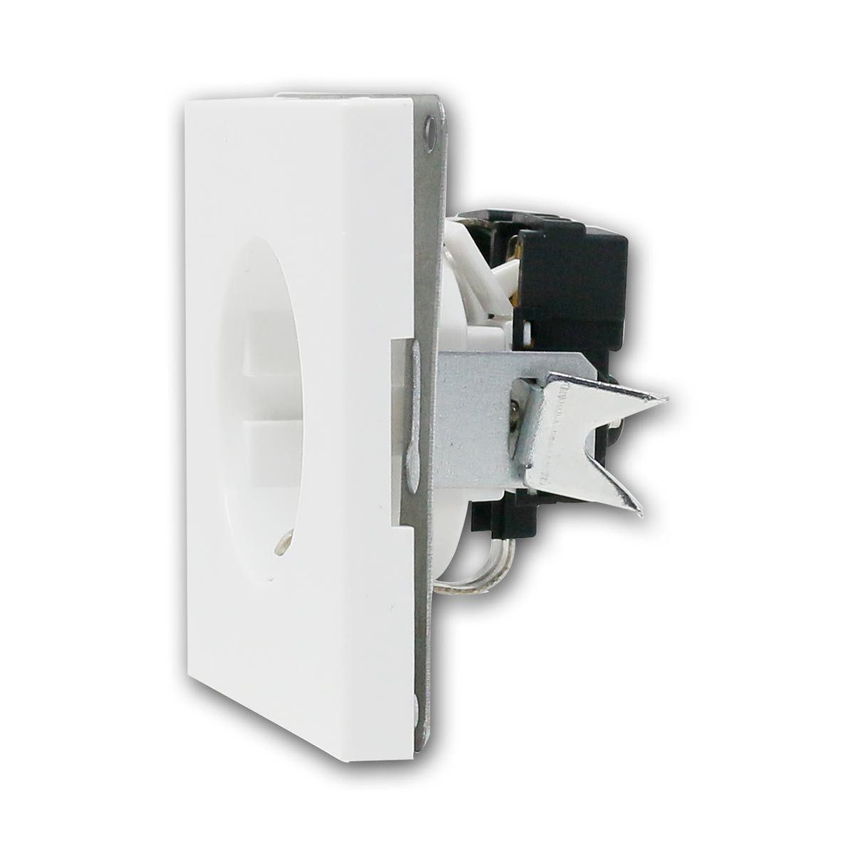 McPower Unterputz-Steckdose 18x Steckdose SHALLOW weiß 250V/16A, UP, o Rahmen