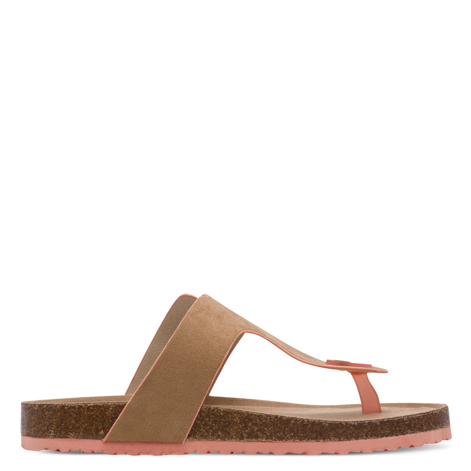 Tamaris Zehentrenner Schlupfschuh, Flats, Bequemschuh, Hausschuh mit T-Logo