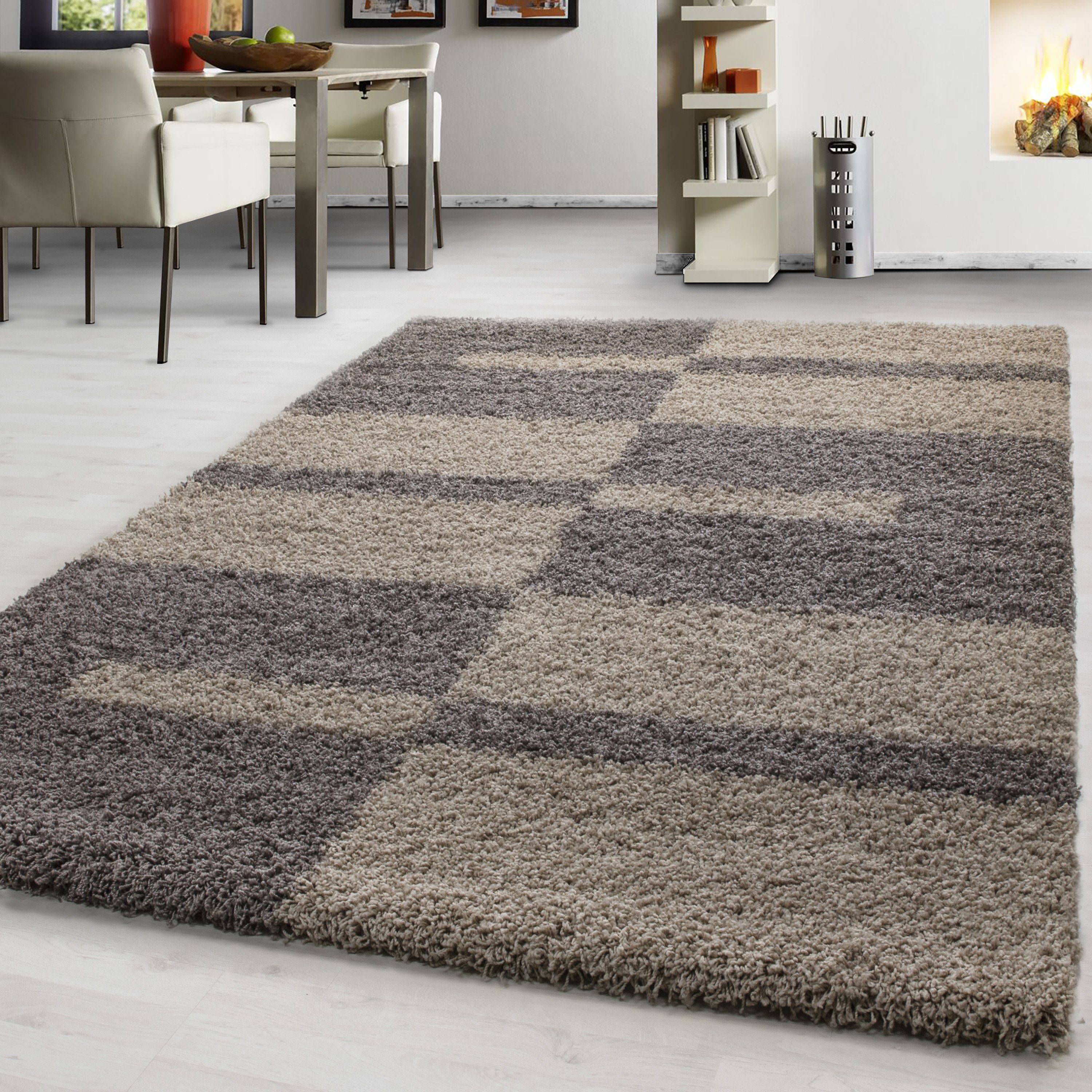 Teppium Teppich Kariert Design, Rechteckig, Höhe: günstig online kaufen