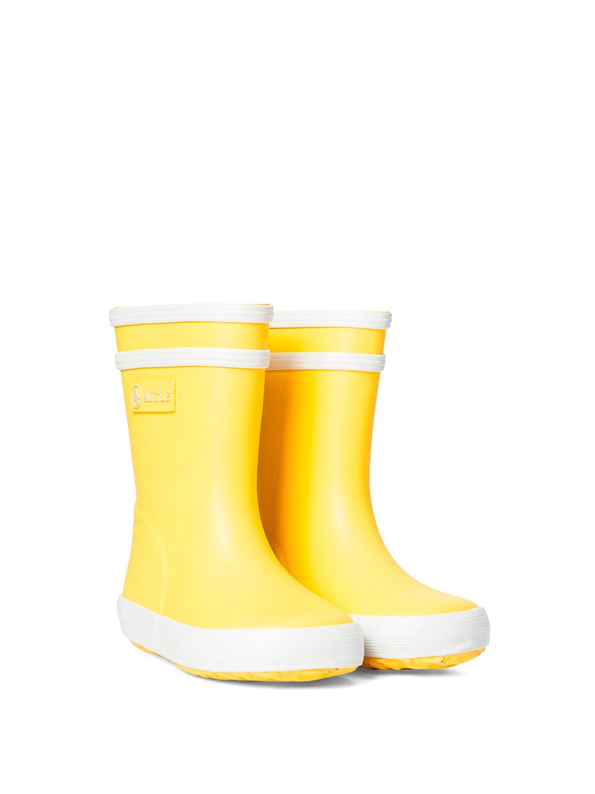 Gummistiefel Jaune gelb/weiß Aigle Aigle Baby-Flac New