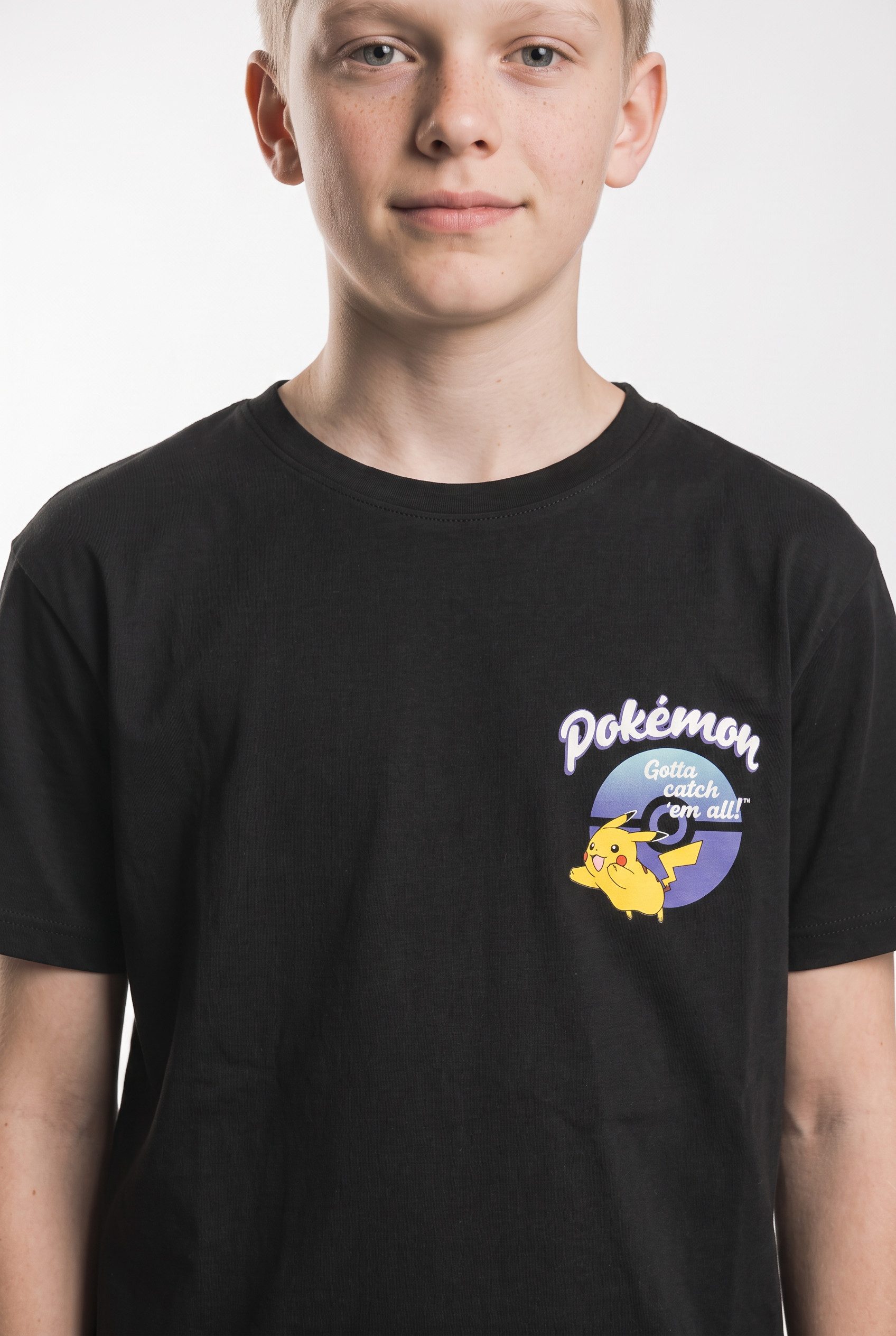Name It T-Shirt NKMMATH POKEMON SS NREG TOP BOX SKY Baumwollmischung, regular fit – Bild 3 von 5