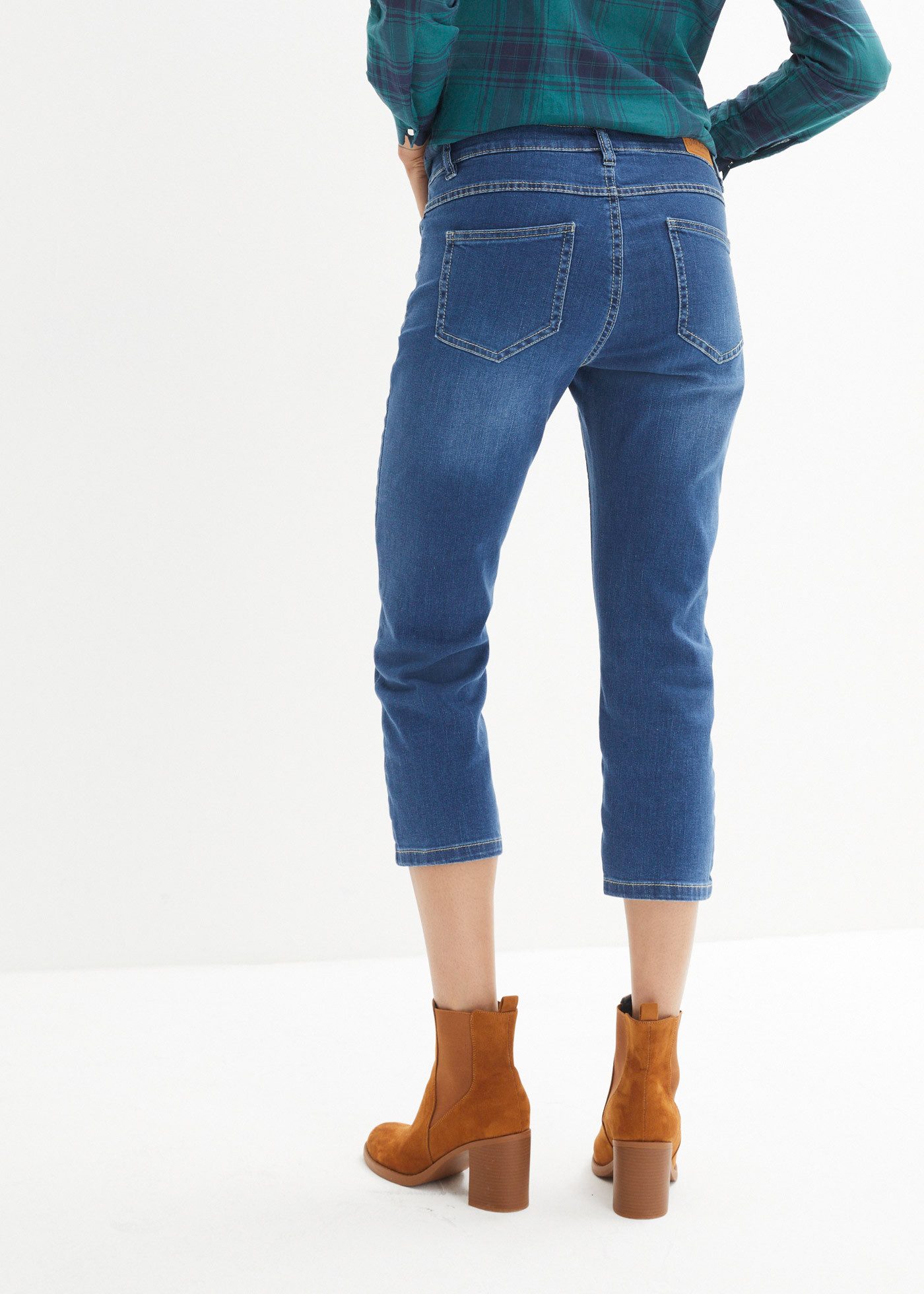 bonprix 7/8-Jeans schmal geschnitten und leichte used Optik günstig online kaufen