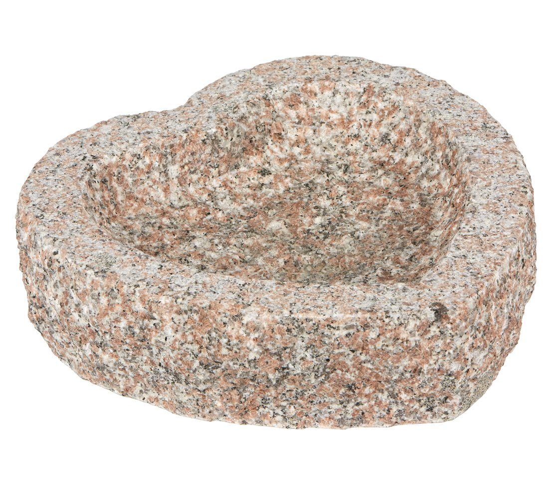 Dehner Vogeltränke Vogelbad Herz, ca. 30 x 30 x 10 cm, Granit