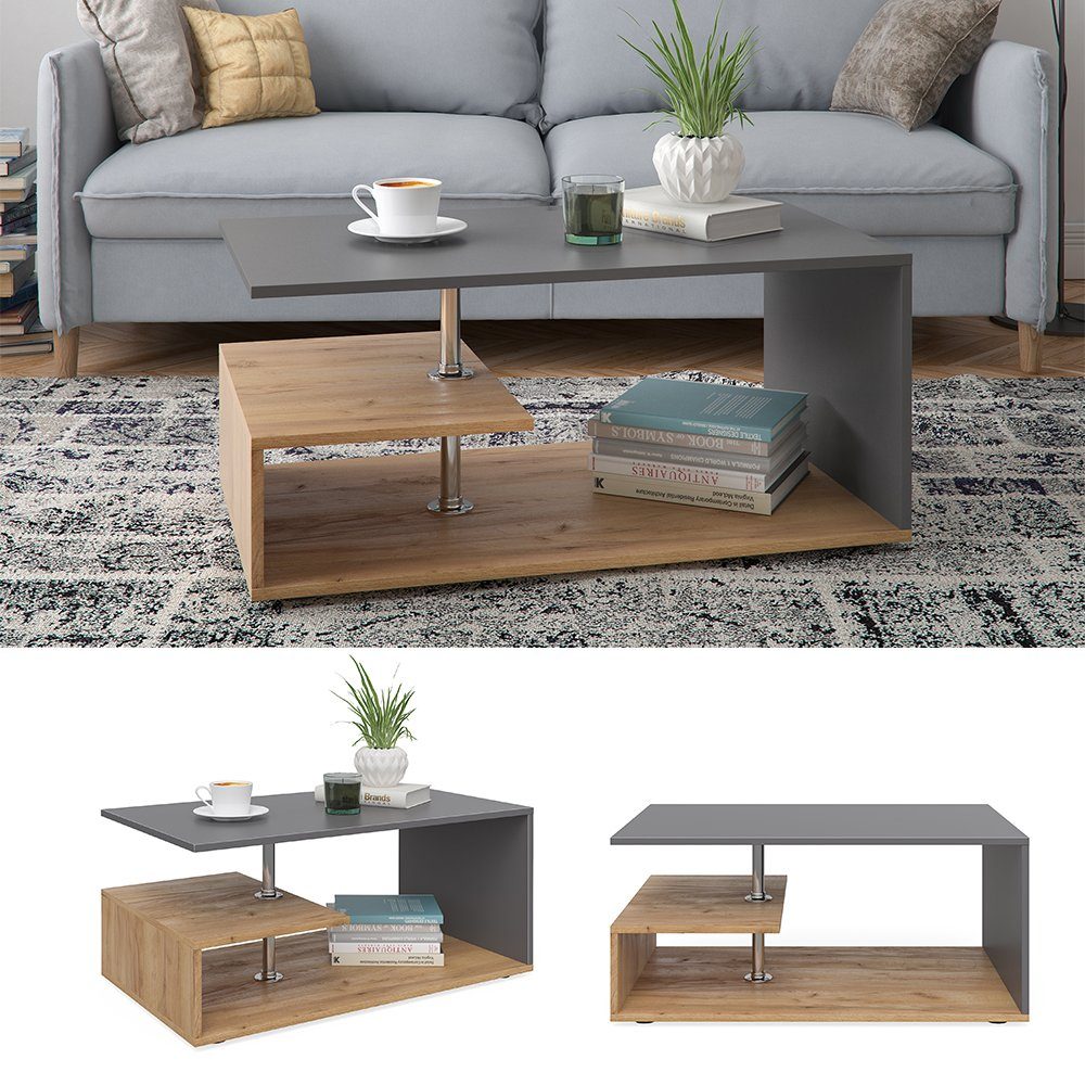 Vicco Couchtisch Guillermo, Sand/Anthrazit, 91 x günstig online kaufen