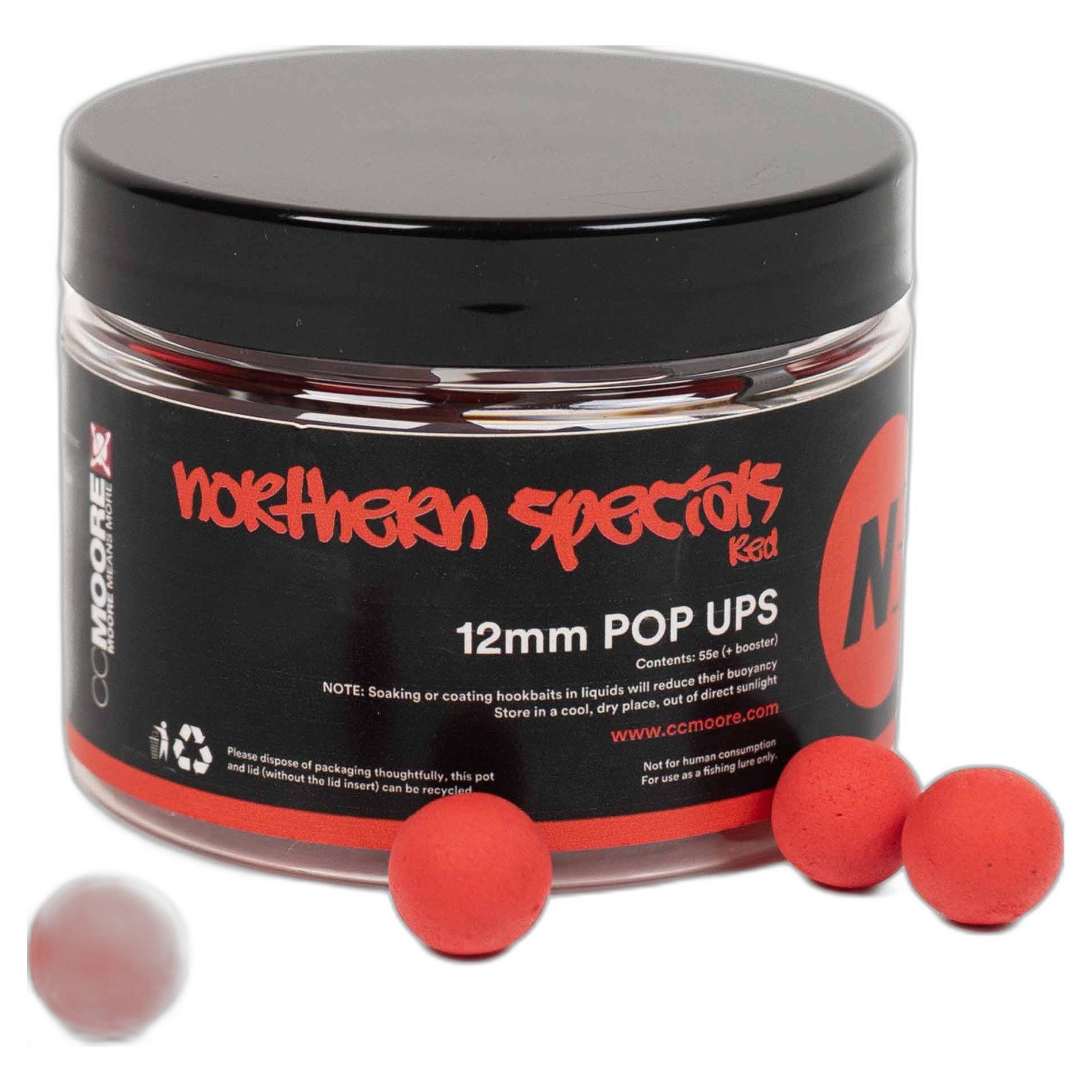 CC Moore Fischboilies NS1 Pop Ups Red 12mm