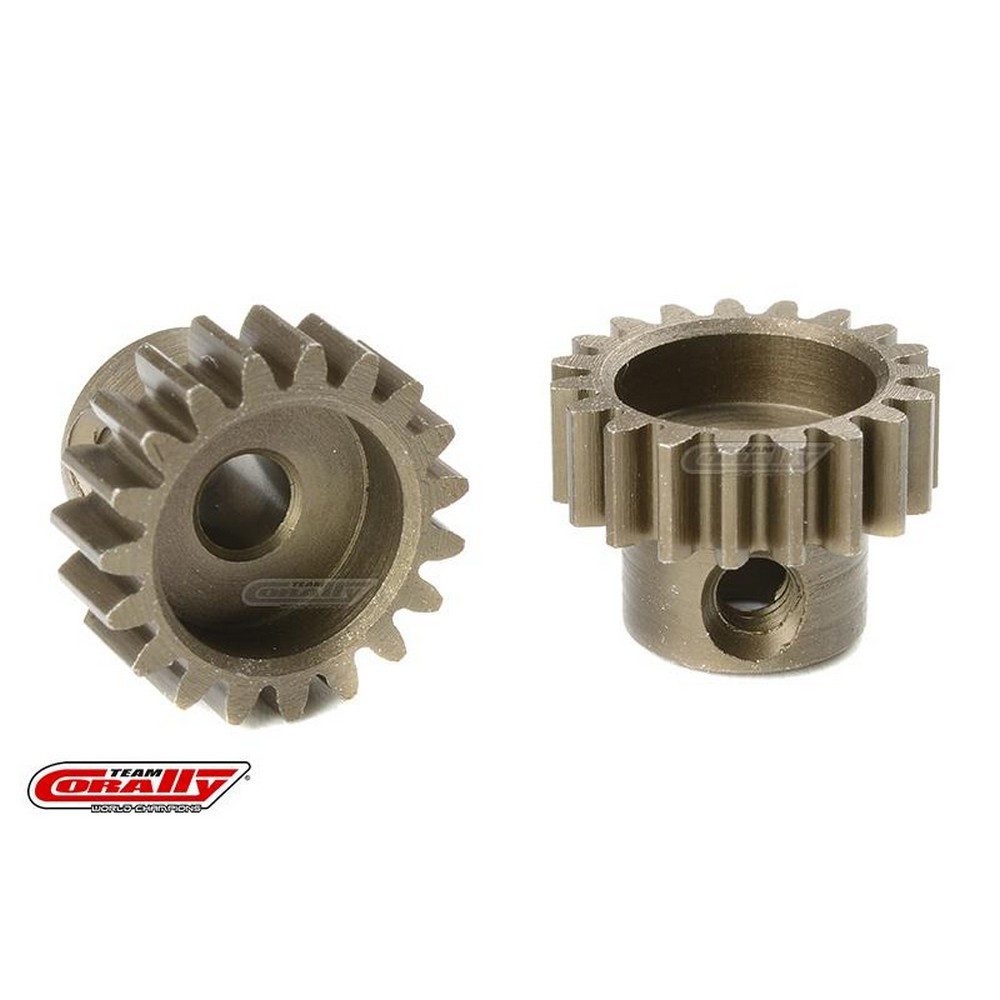 Modellbausatz M0.6 Pinion Short Hardened Steel 19 Teeth Shaft Dia. 3.17mm