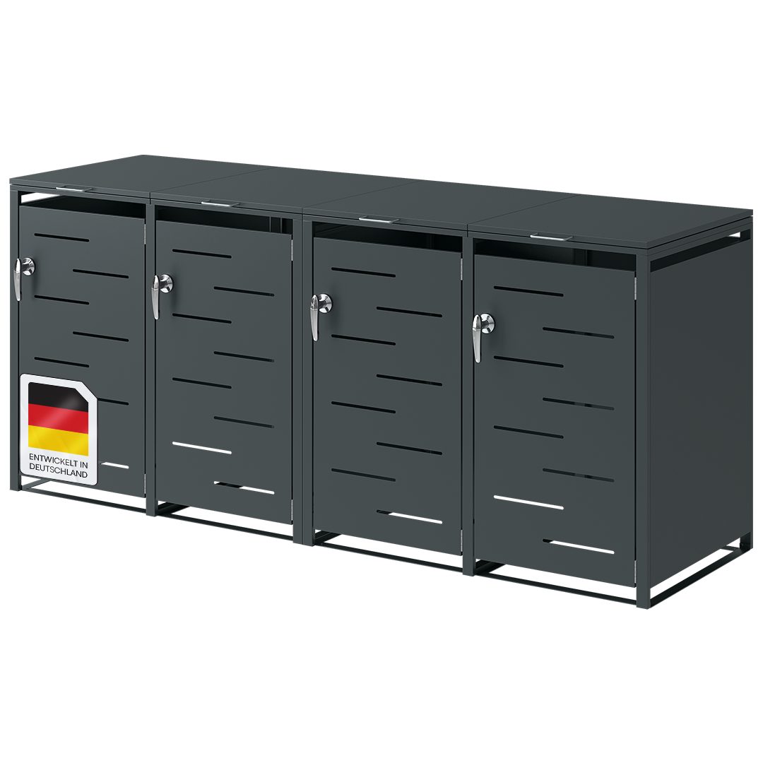 STEELSØN Mülltonnenbox Diorus 240L, abschließbar (Anthrazit, günstig online kaufen
