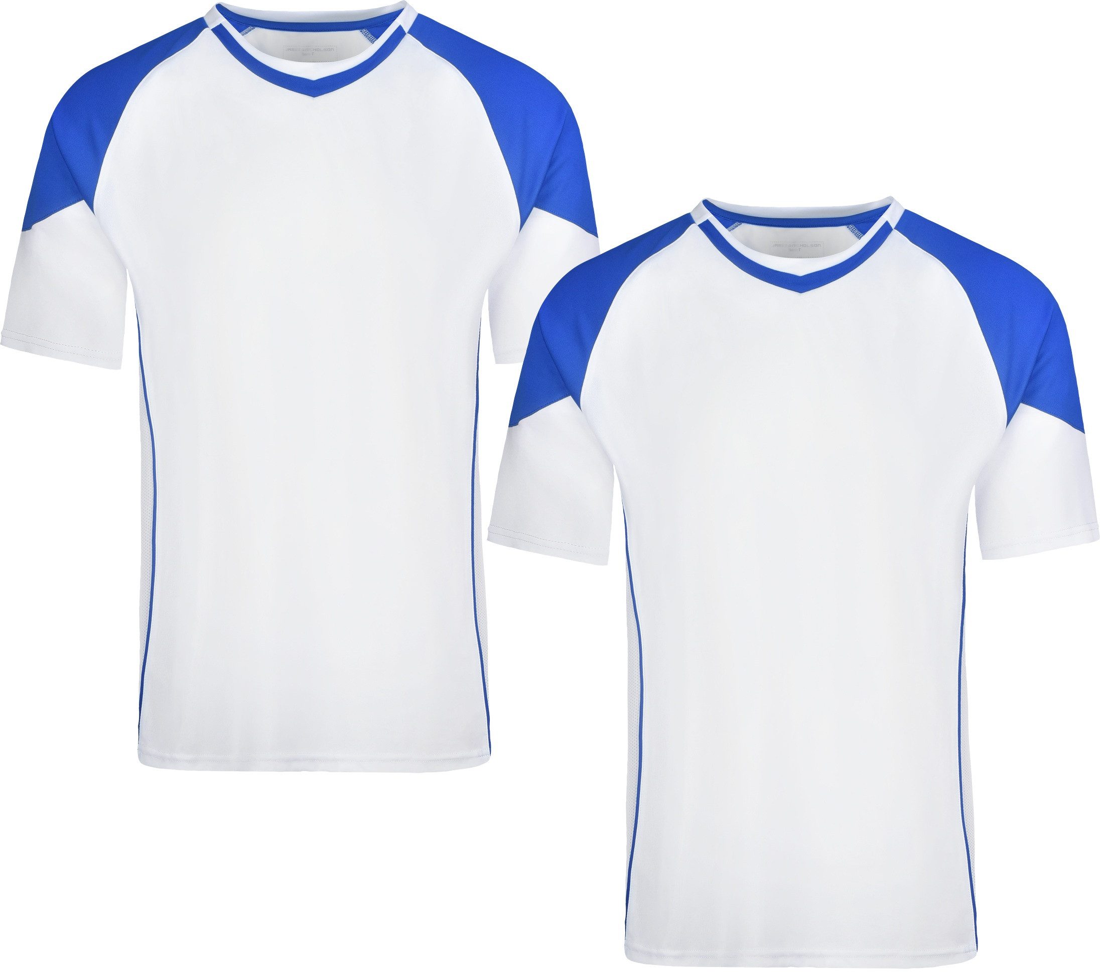 James & Nicholson Funktionsshirt Doppelpack Funktionelles Herren Teamshirt Team-T Shirt JN338 (Spar-Set, 2er-Pack) Atmungsaktiv, feuchtigkeitsregulierend und schnell trocknend