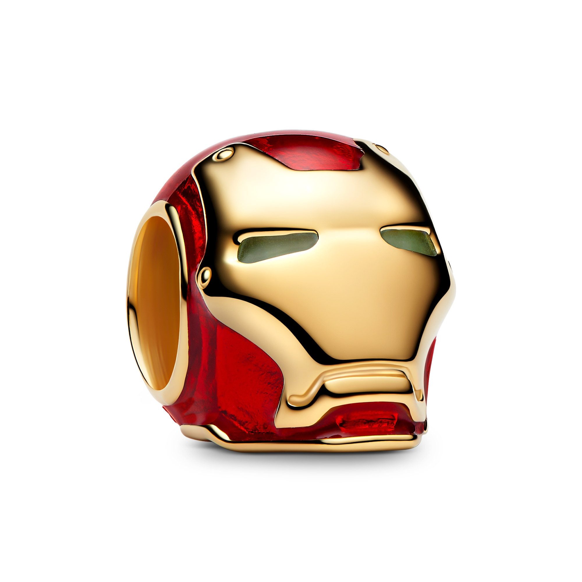 Pandora Bead Charm Goldfarben Marvel Iron Man Helm