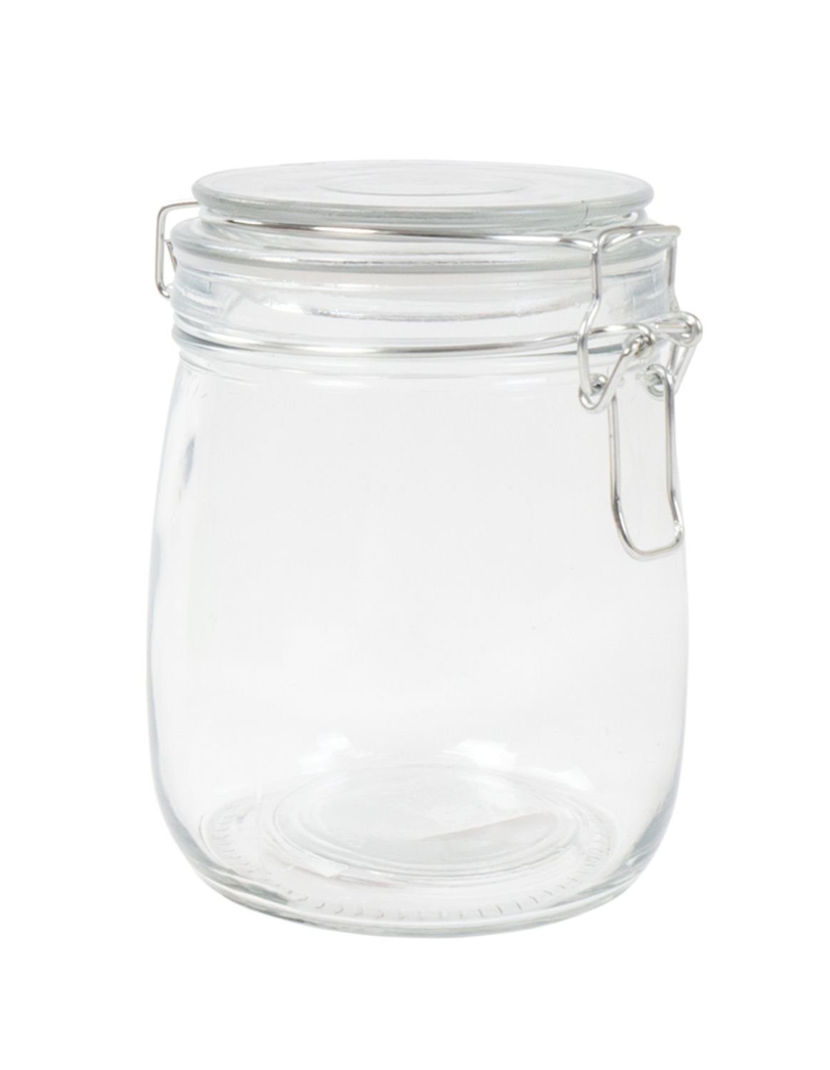 BURI Vorratsdose Drahtbügelglas 750ml Bügelverschluss Vorratsglas Einmachgläser Einweck, Glas transparent