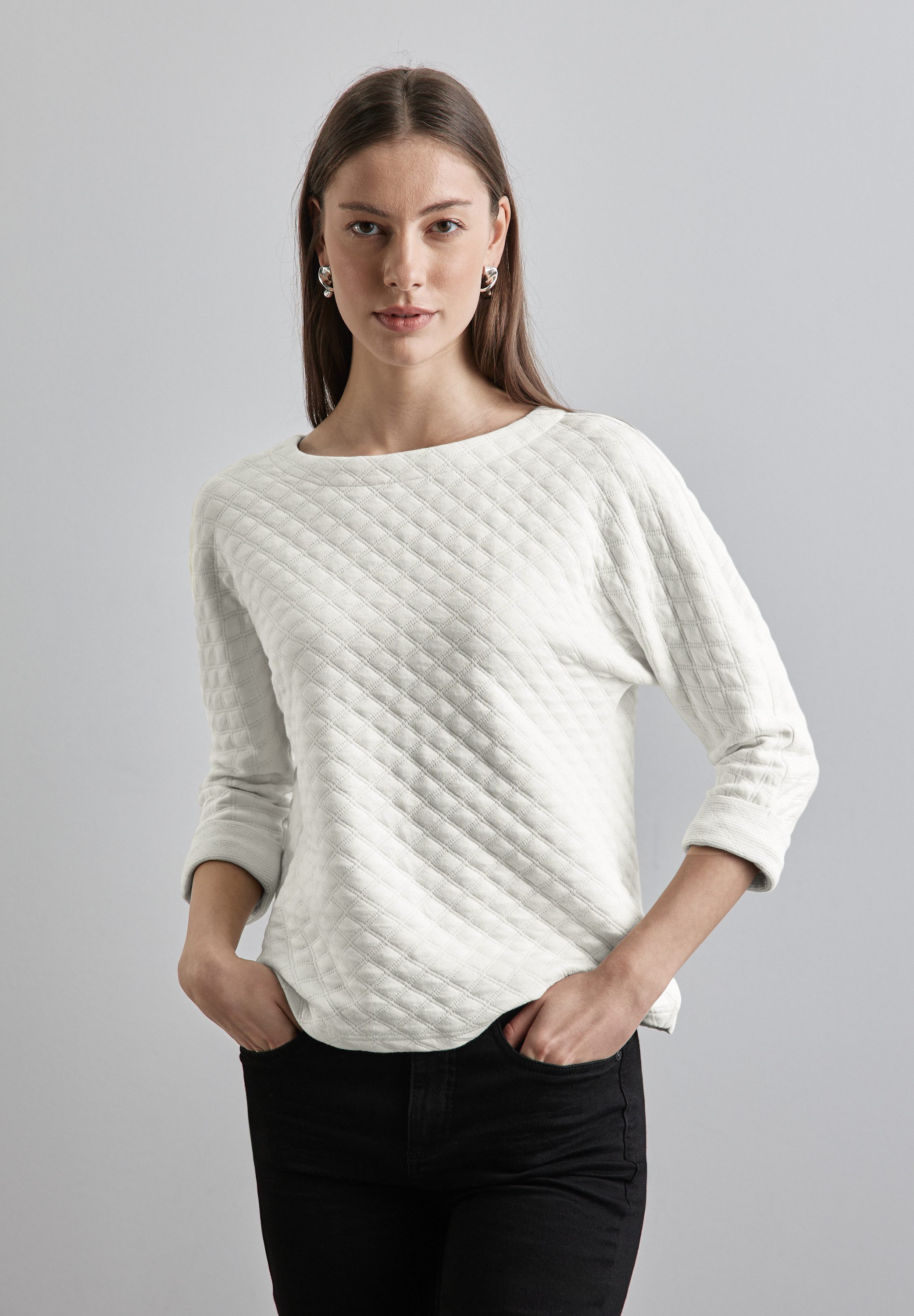 STREET ONE 3/4-Arm-Shirt mit Struktur