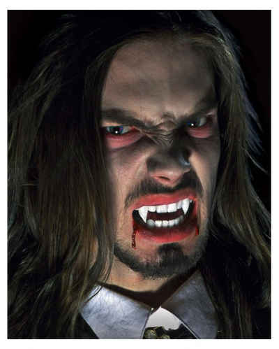 Horror-Shop Vampir-Kostüm Vampir Eckzähne als Dracula Gebiss für Halloween -
