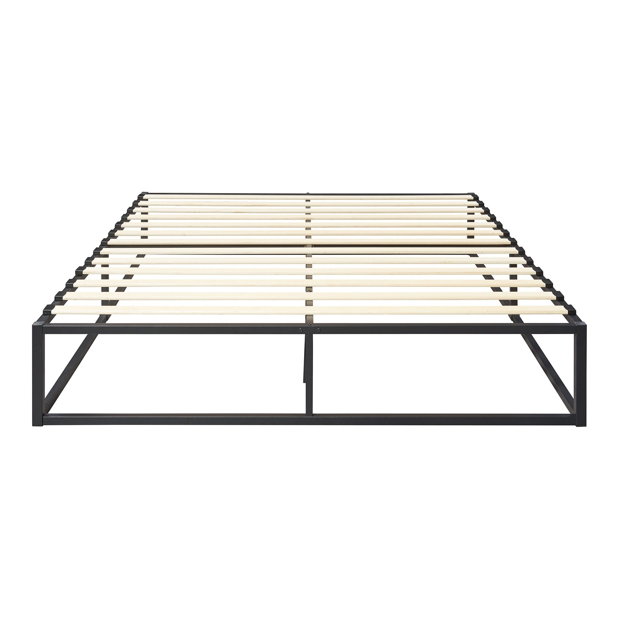 en.casa Metallbett, »Kreta« 160x200 mit Lattenrost in schwarz
