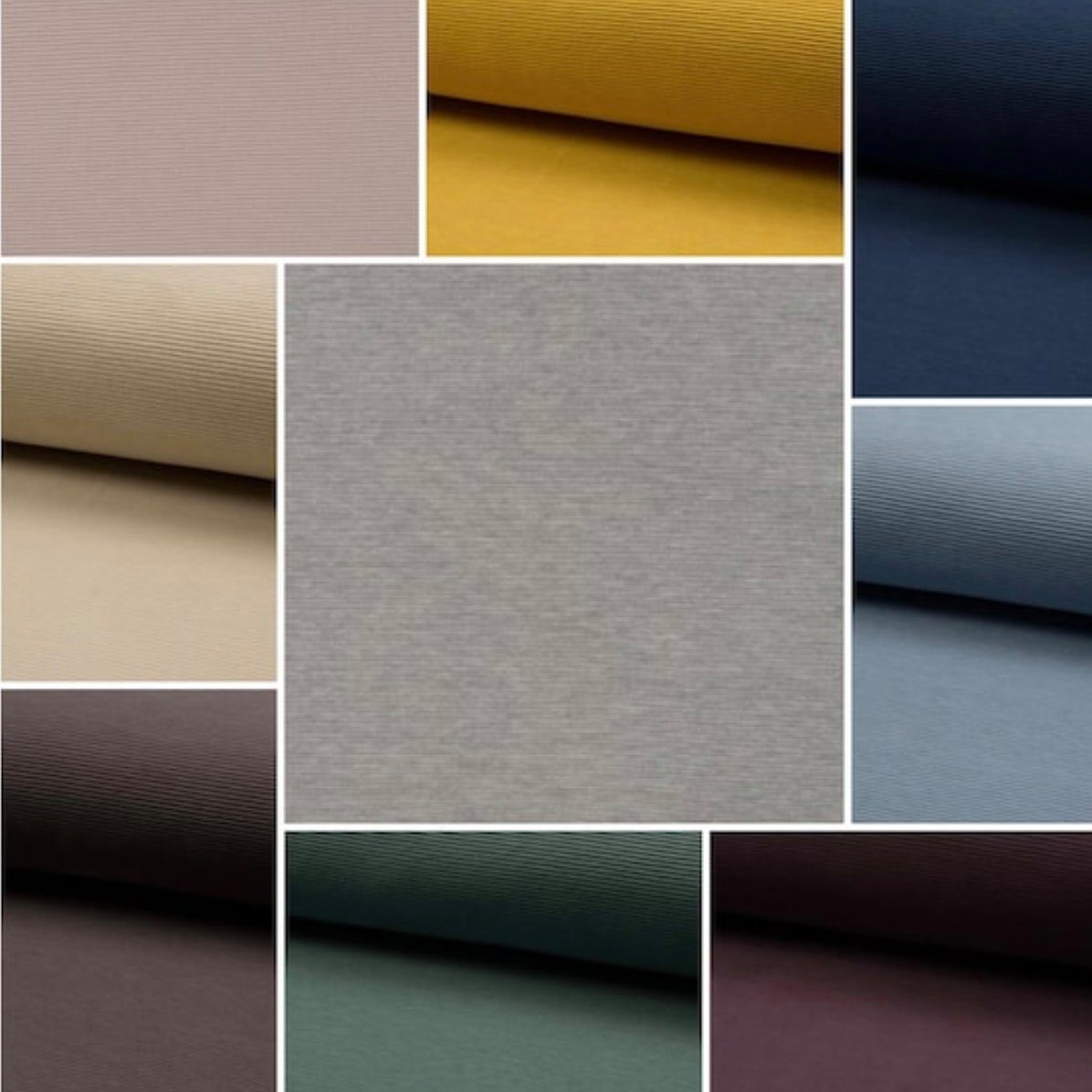 nadycat Stoff OTTOMAN RIB JERSEY, Rippenjersey, verschiedene Farben, beim Kauf mehrer Anzahlen werden diese am Stück geschnitten
