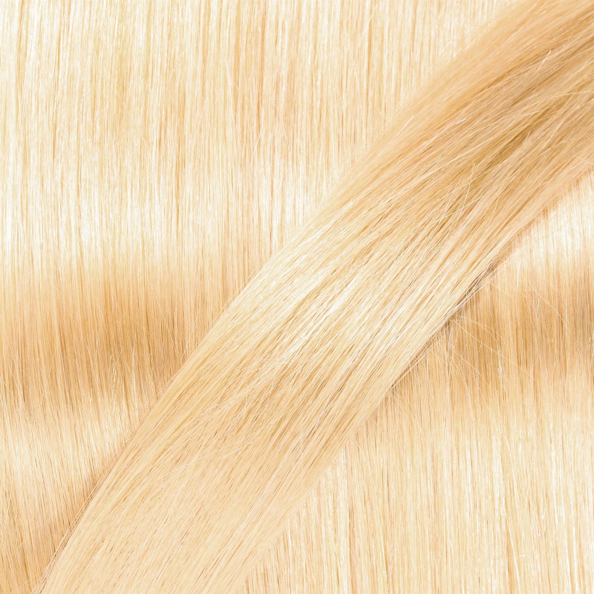 hair2heart Echthaar-Extension Bonding Extensions 50cm 0.5g Lichtblond #9/0 gewellt
