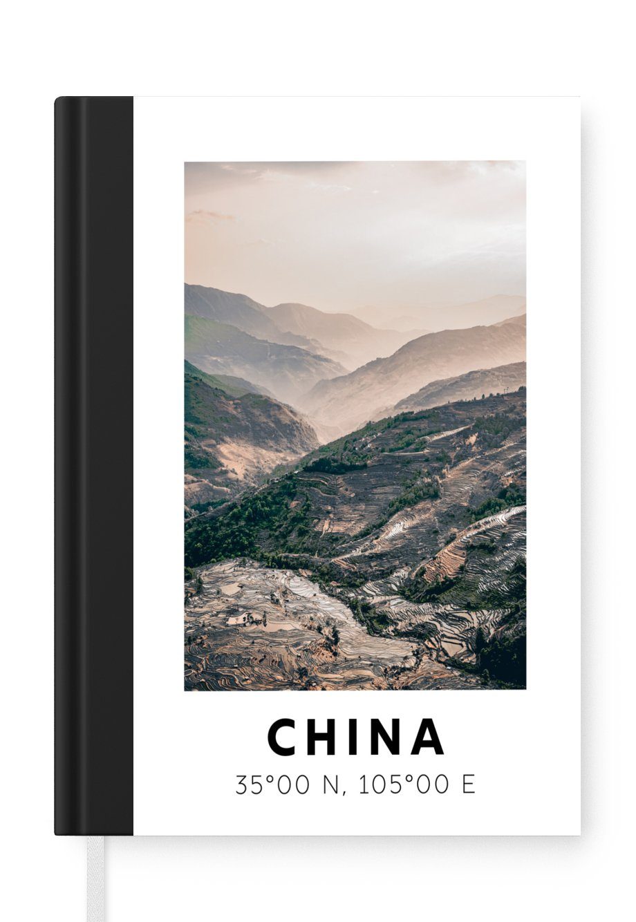MuchoWow Notizbuch Sommer - China - Berge - Asien, Journal, Merkzettel, Tagebuch, Notizheft, A5, 98 Seiten, Haushaltsbuch