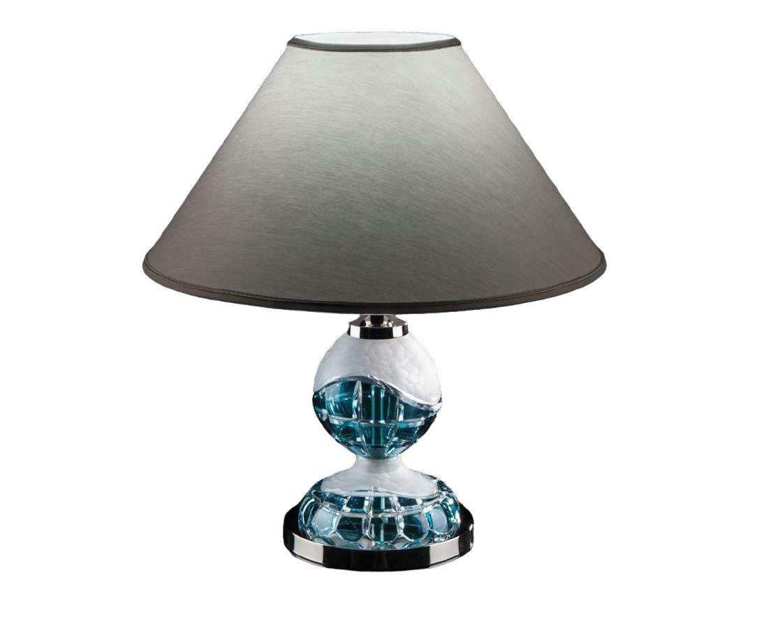 JVmoebel Schreibtischlampe Tischleuchte Antik Stil Lampe Leuchte Lampen Kristall Tisch, Ersatzlampe, Warmweiß