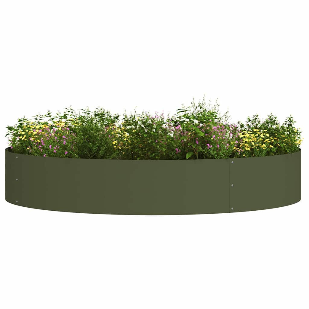 vidaXL Blumentopf Gartenpflanzer 5 pcs Olivgrün günstig online kaufen