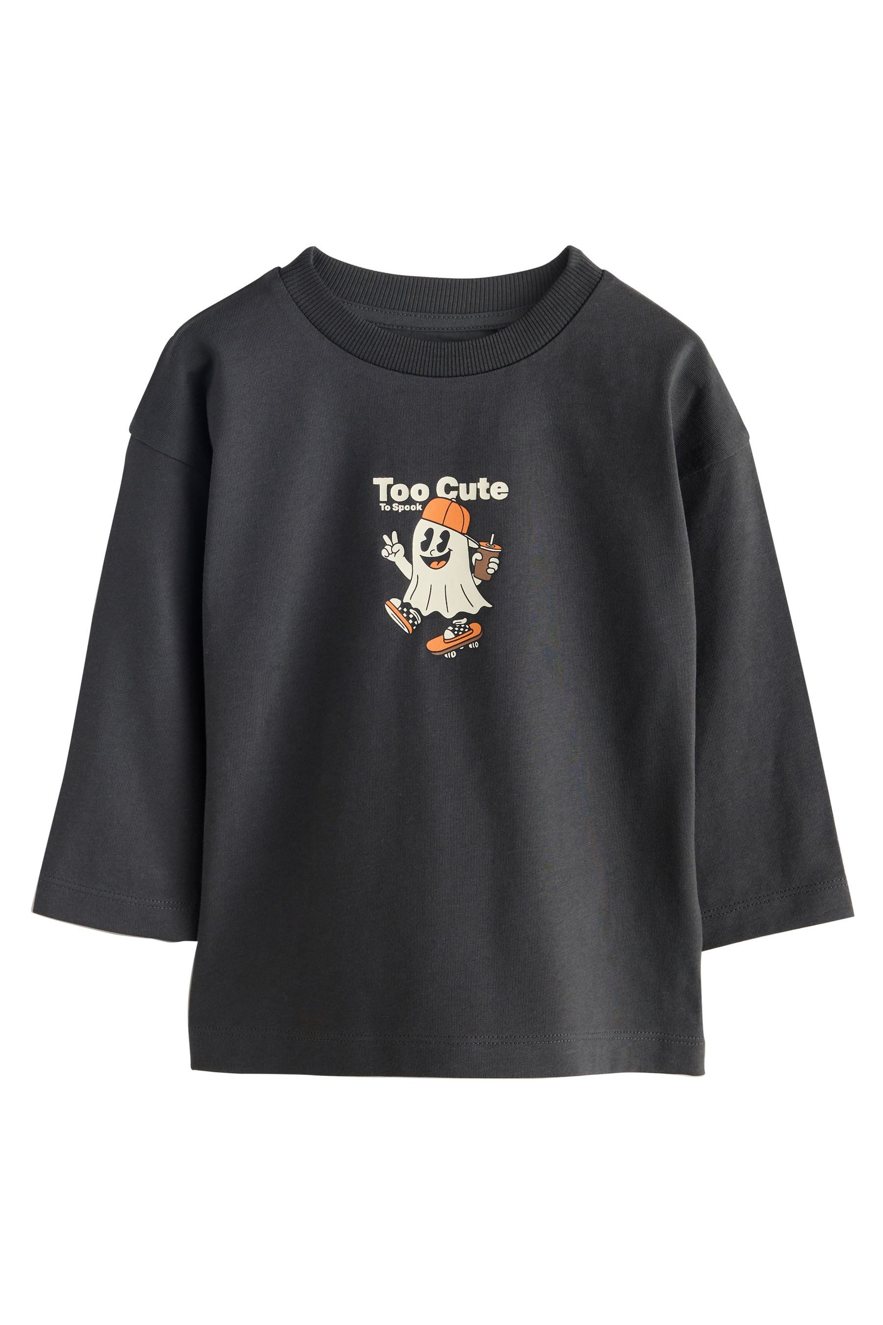 Next Langarmshirt Langärmeliges Shirt mit Rückengrafik (1-tlg)