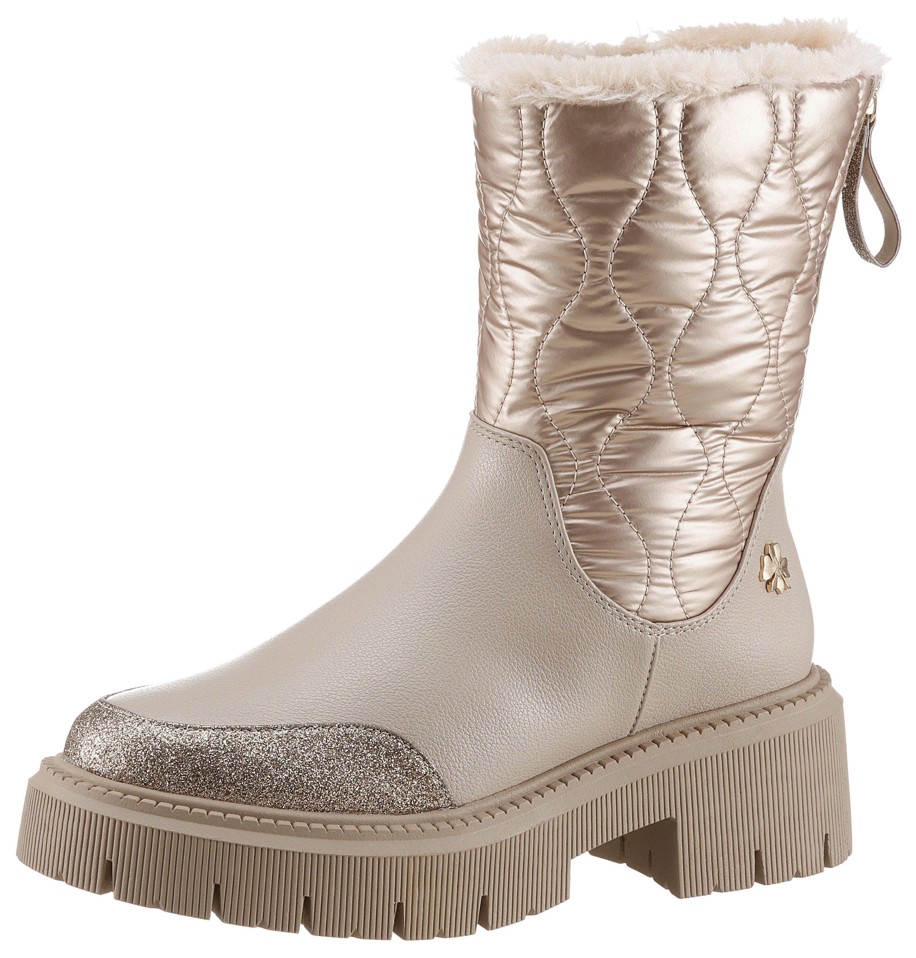 MARCO TOZZI by GMK TORIA Winterboots, Blockabsatz, Plateau, Winterstiefelette mit TEX-Ausstattung