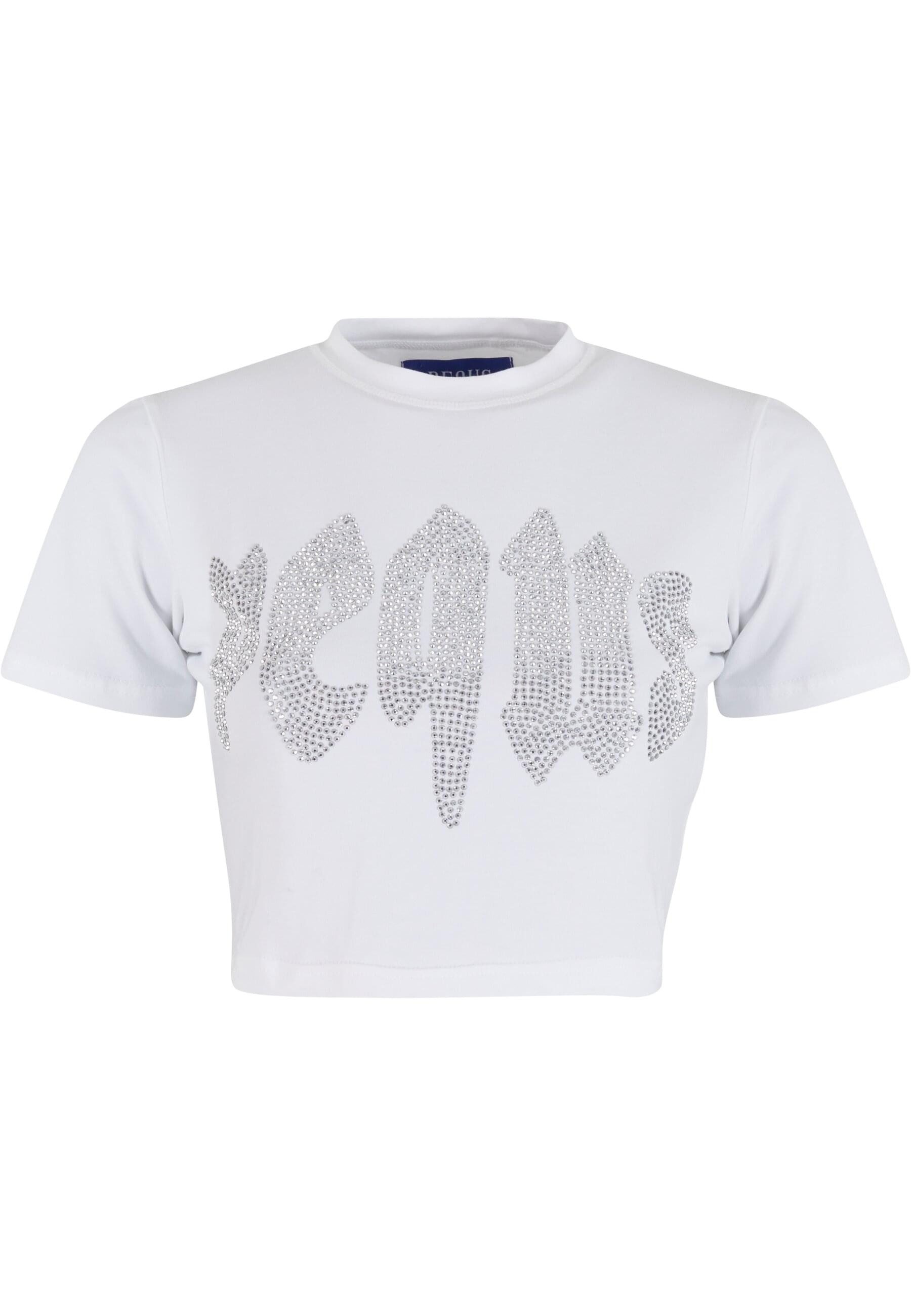 PEQUS T-Shirt PEQUS PEQUS Rhinestone Mythic Logo Top (1-tlg)