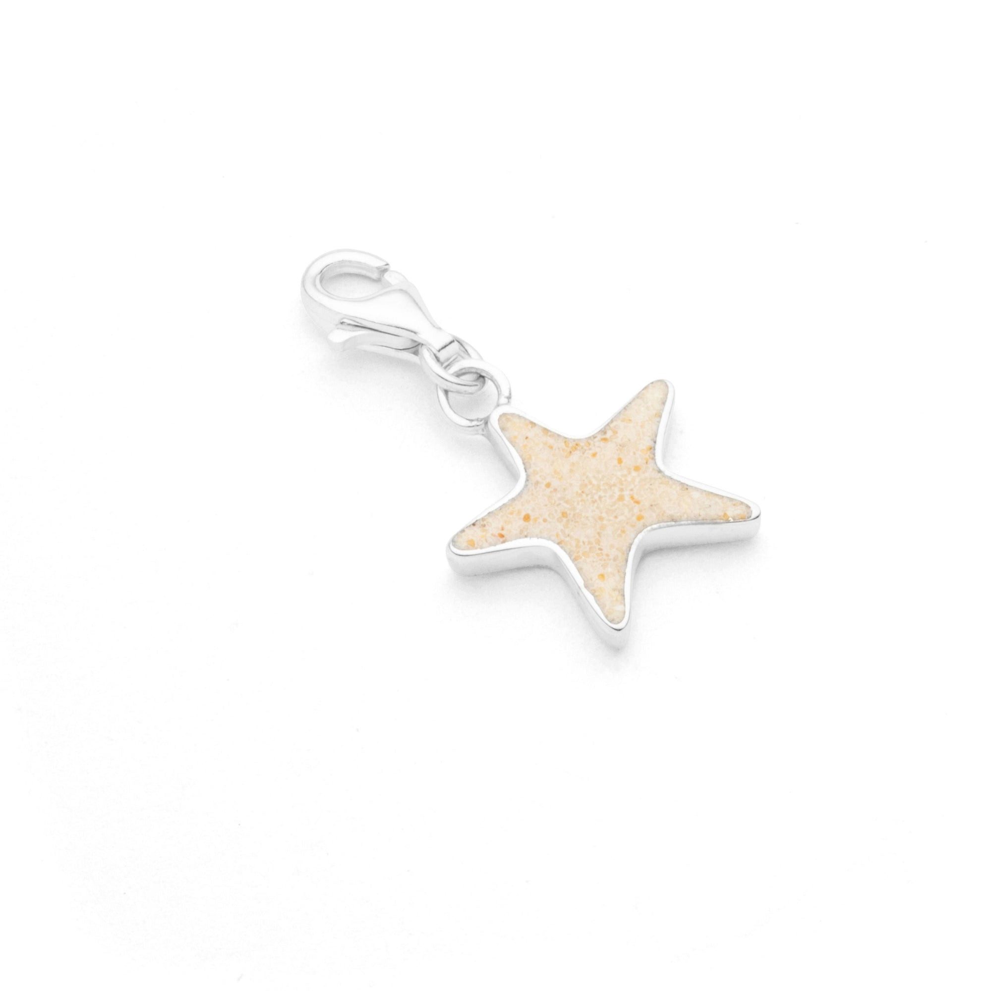 Bead DUR Schmuck: Charm "Seestern" mit Strandsand, F344